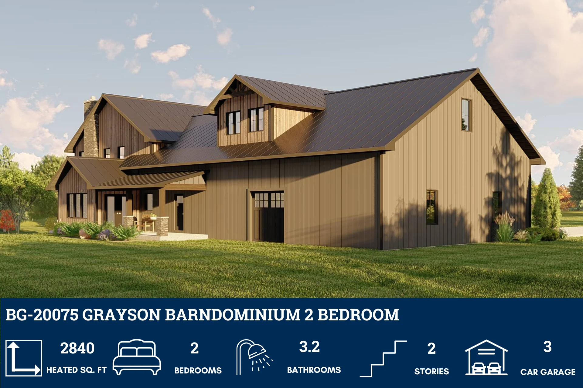 BG-20075 Grayson Barndominium House Plan - Image 5