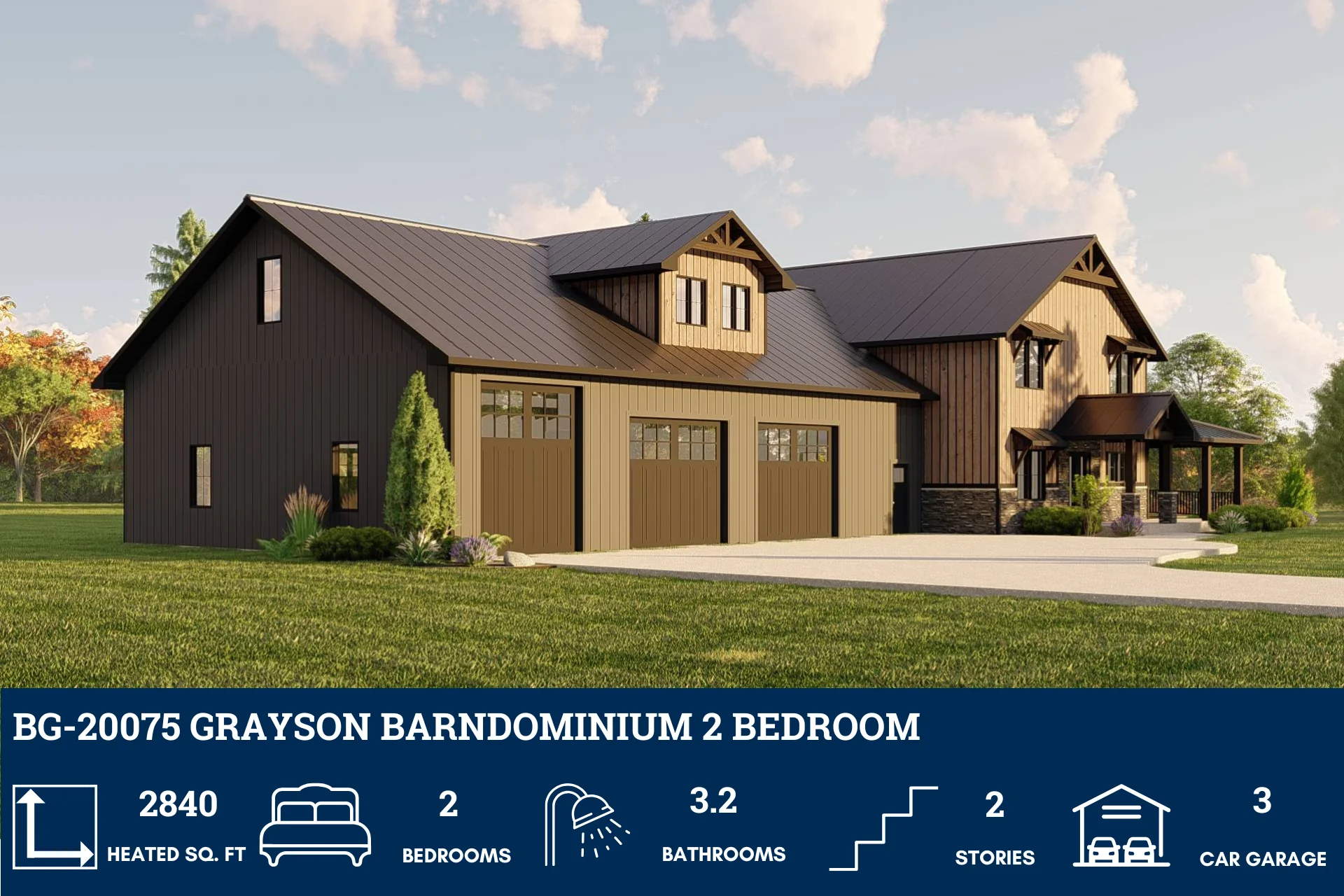 BG-20075 Grayson Barndominium House Plan - Image 6
