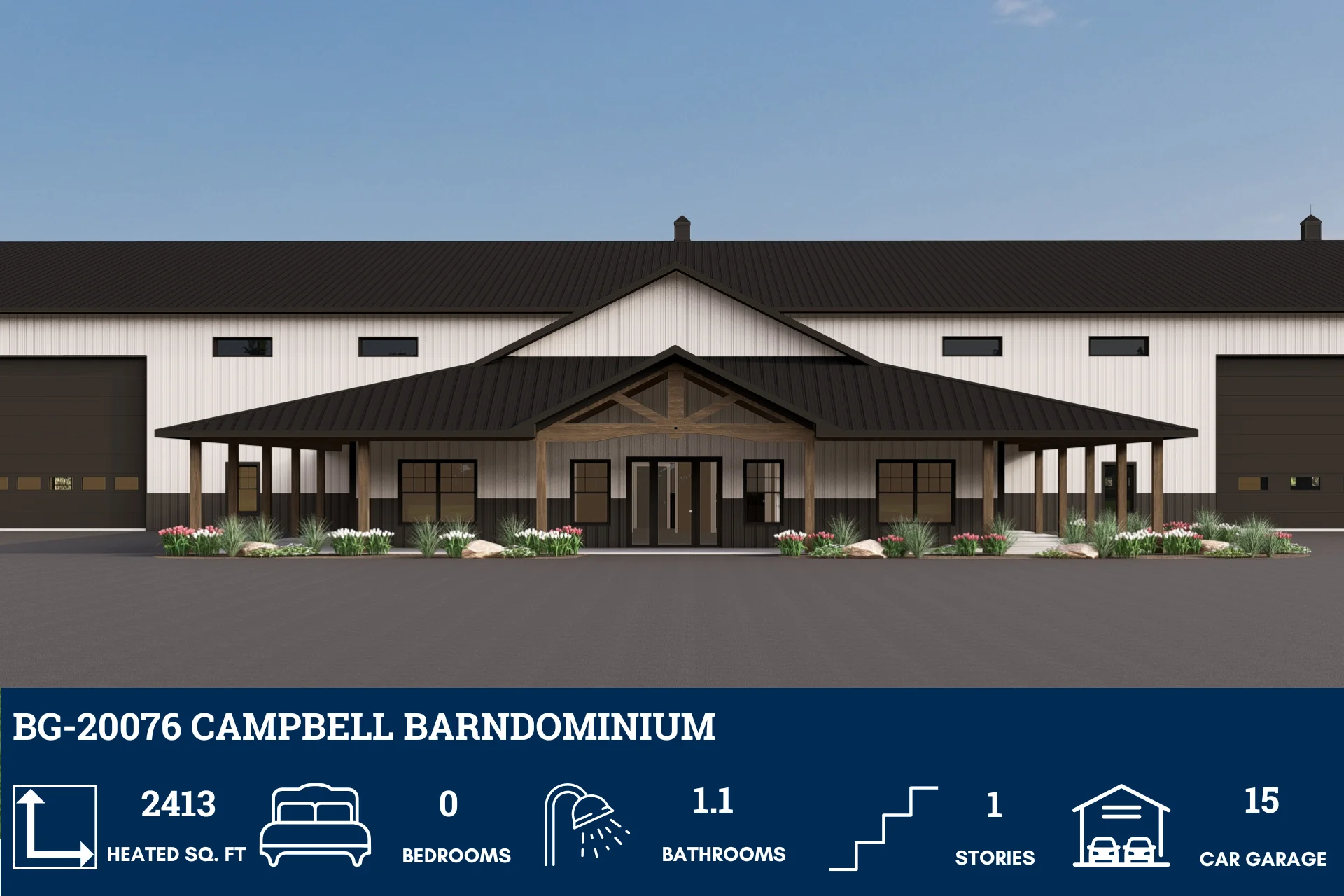 BG-20076 Campbell Barndominium House Plan - Image 3