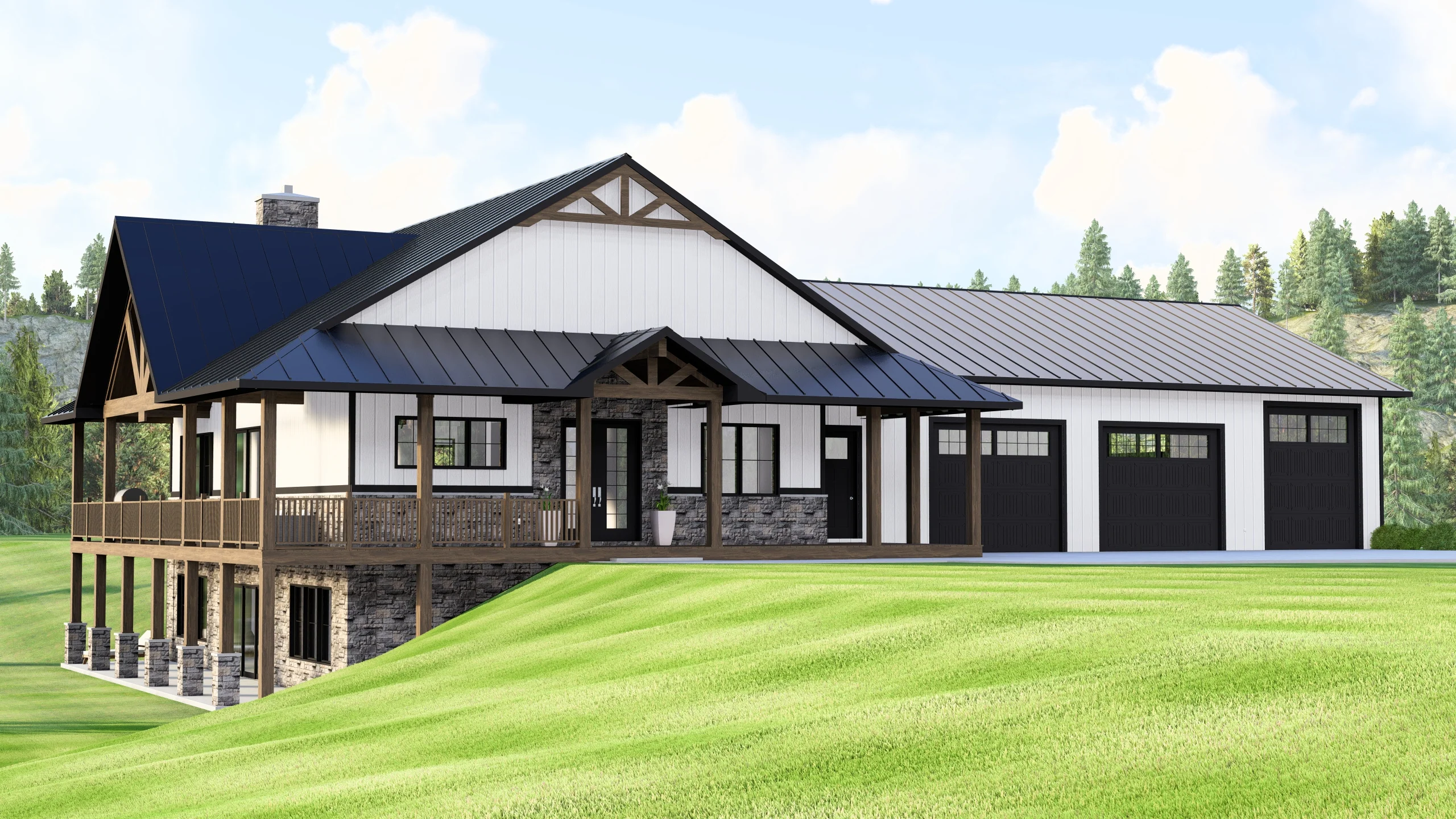 BG-20077 Bancroft Barndominium House Plan - Image 6