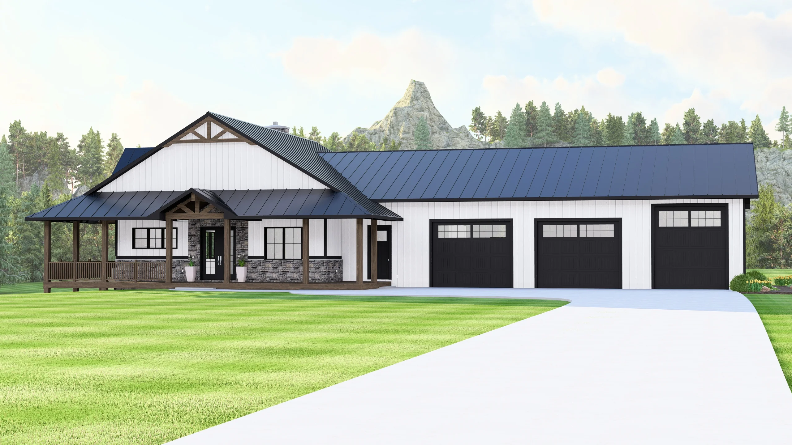 BG-20077 Bancroft Barndominium House Plan - Image 7