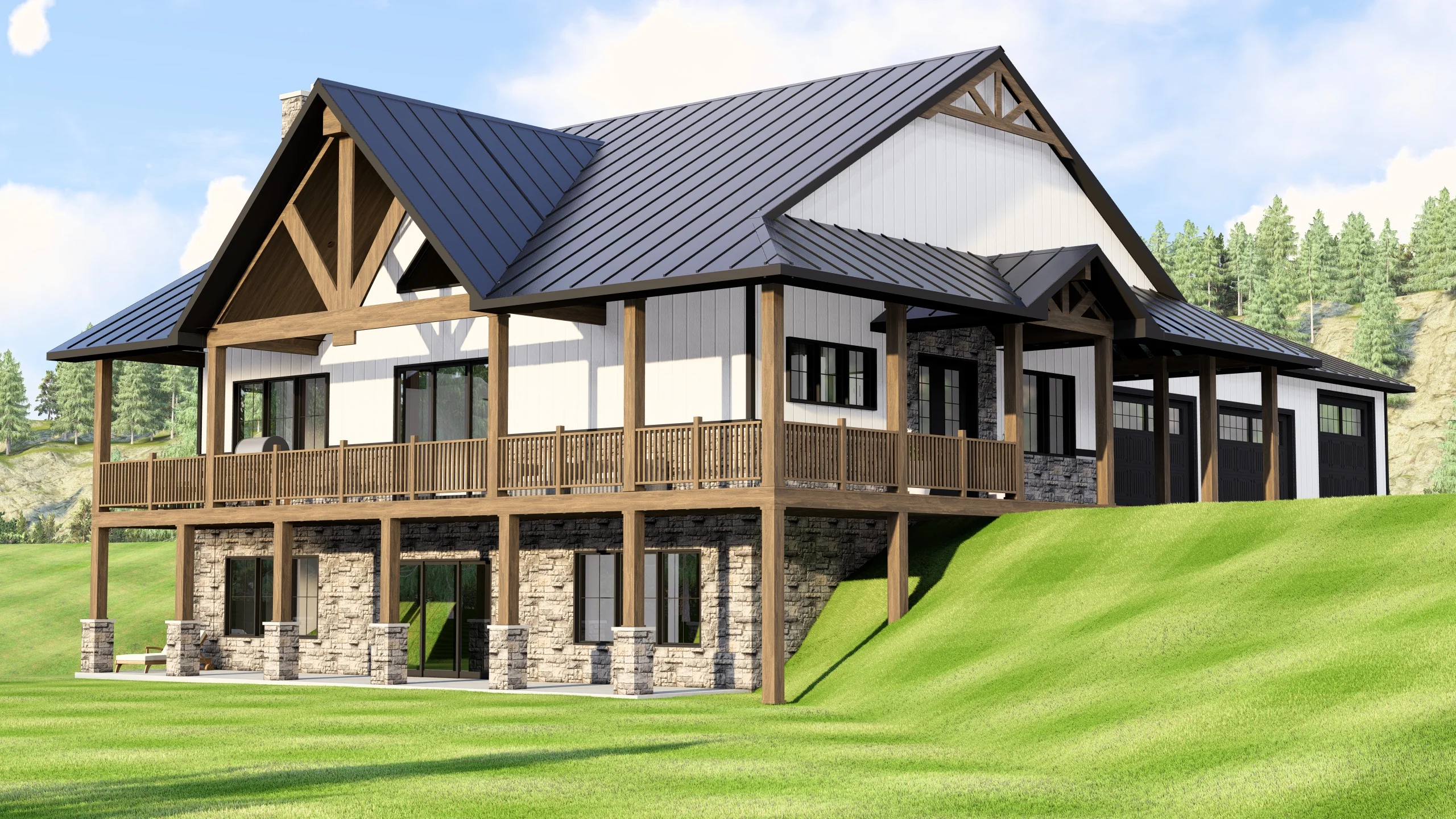 BG-20077 Bancroft Barndominium House Plan - Image 9
