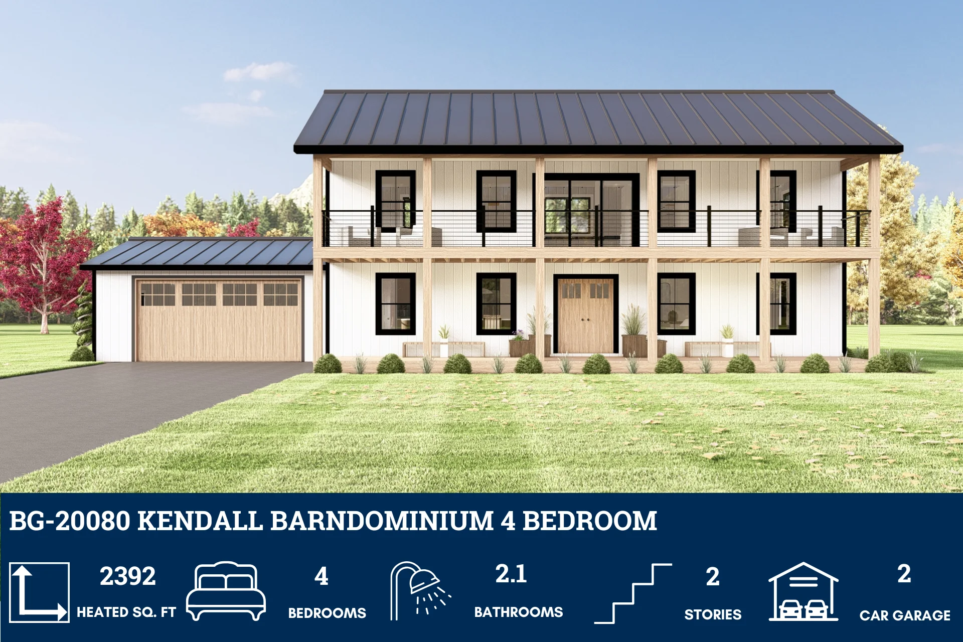 BG-20080 Kendall Barndominium House Plan - Image 2