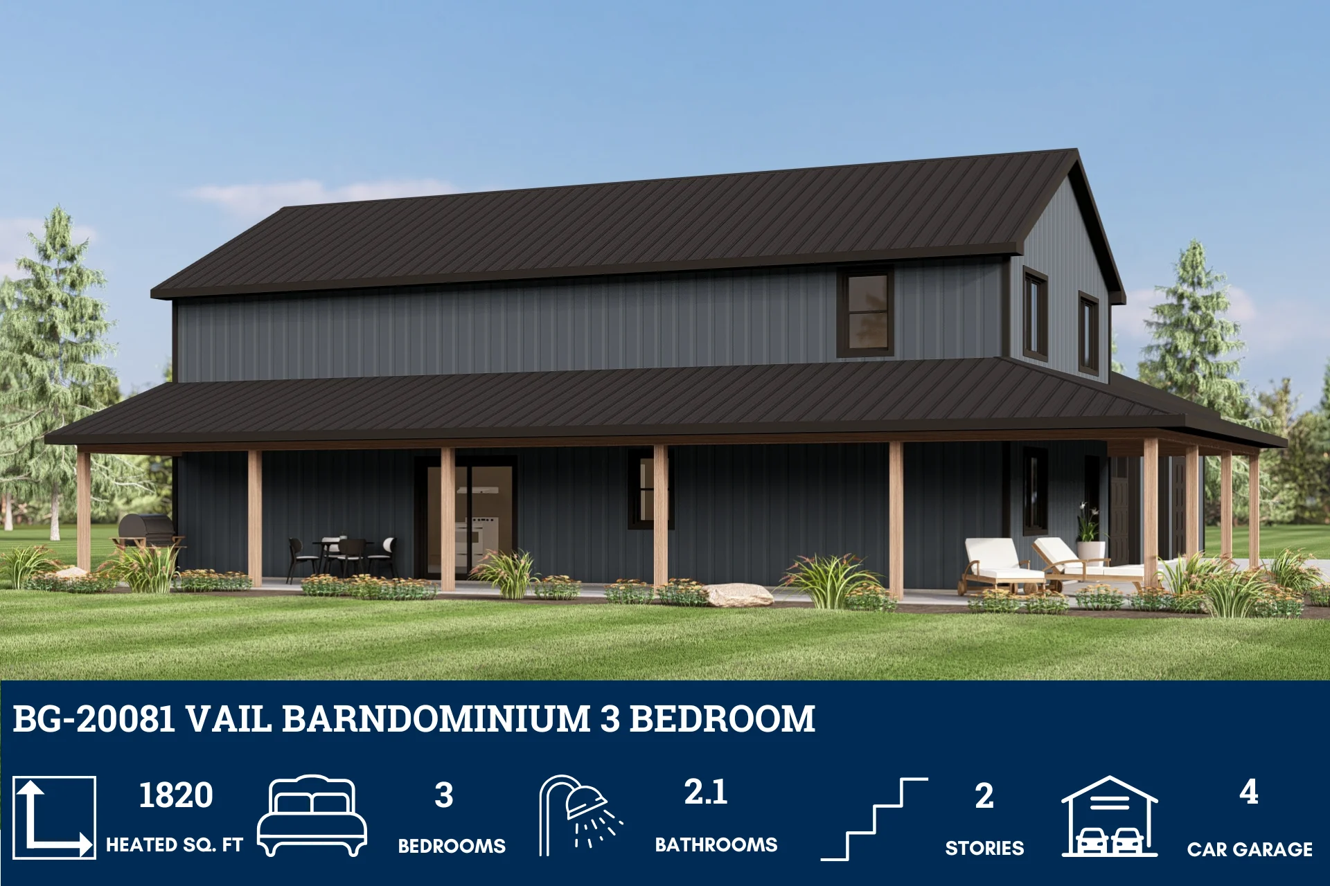 BG-20081 Vail Barndominium House Plan - Image 5