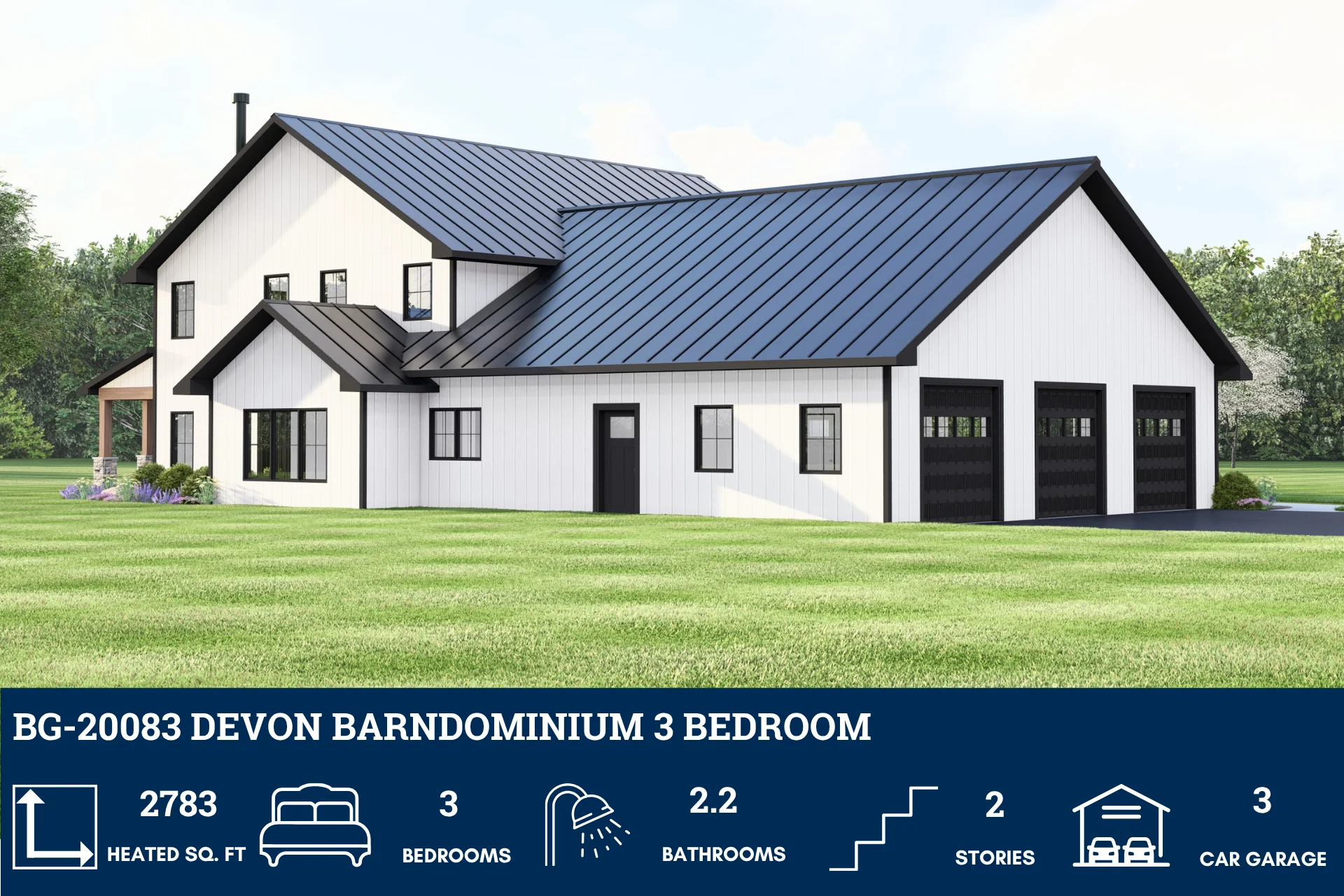 BG-20083 Devon Barndominium House Plan - Image 2