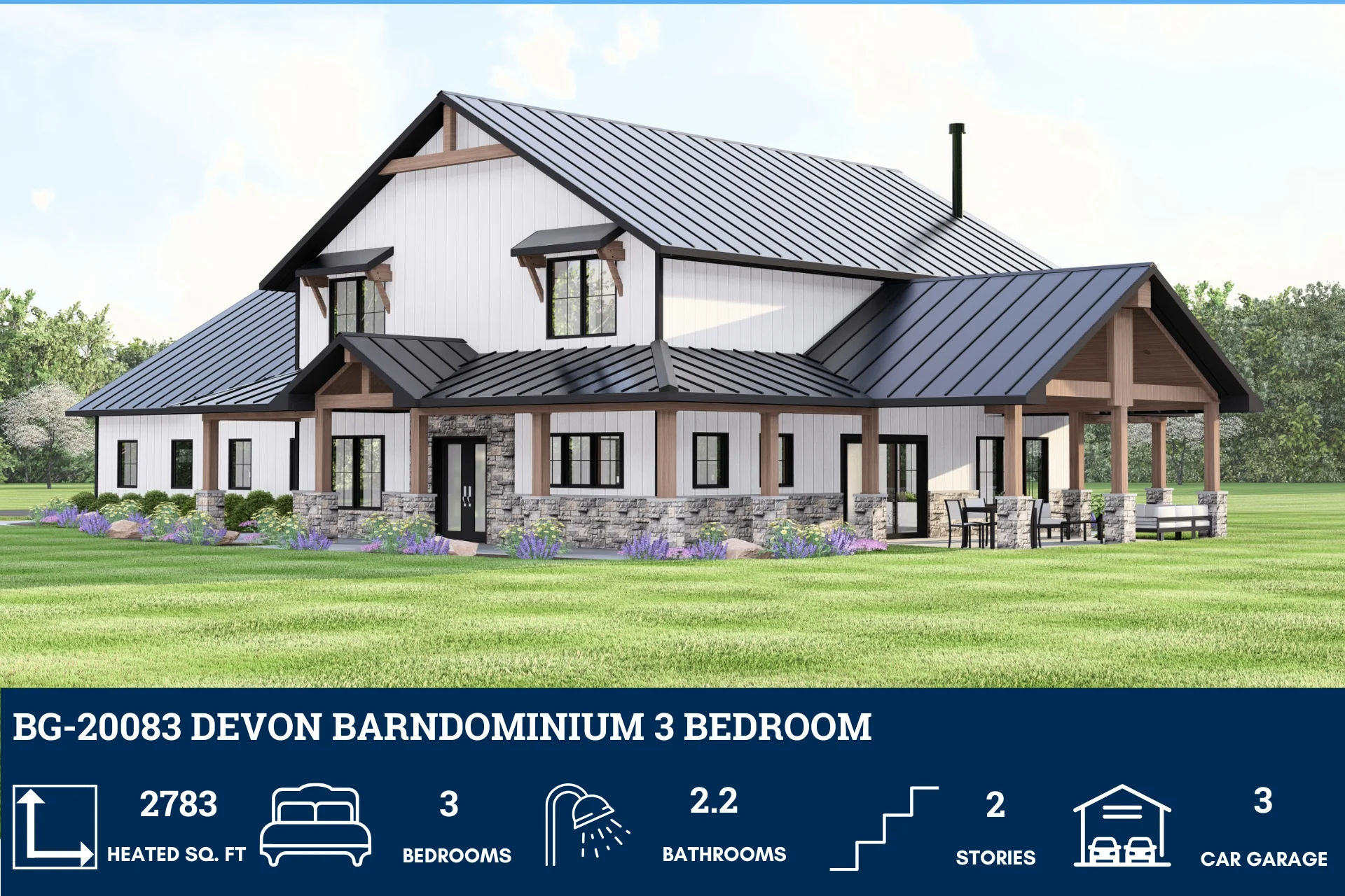 BG-20083 Devon Barndominium House Plan - Image 9