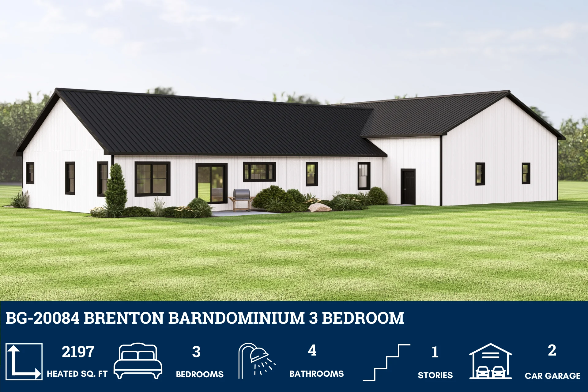 BG-20084 Brenton Barndominium House Plan - Image 3