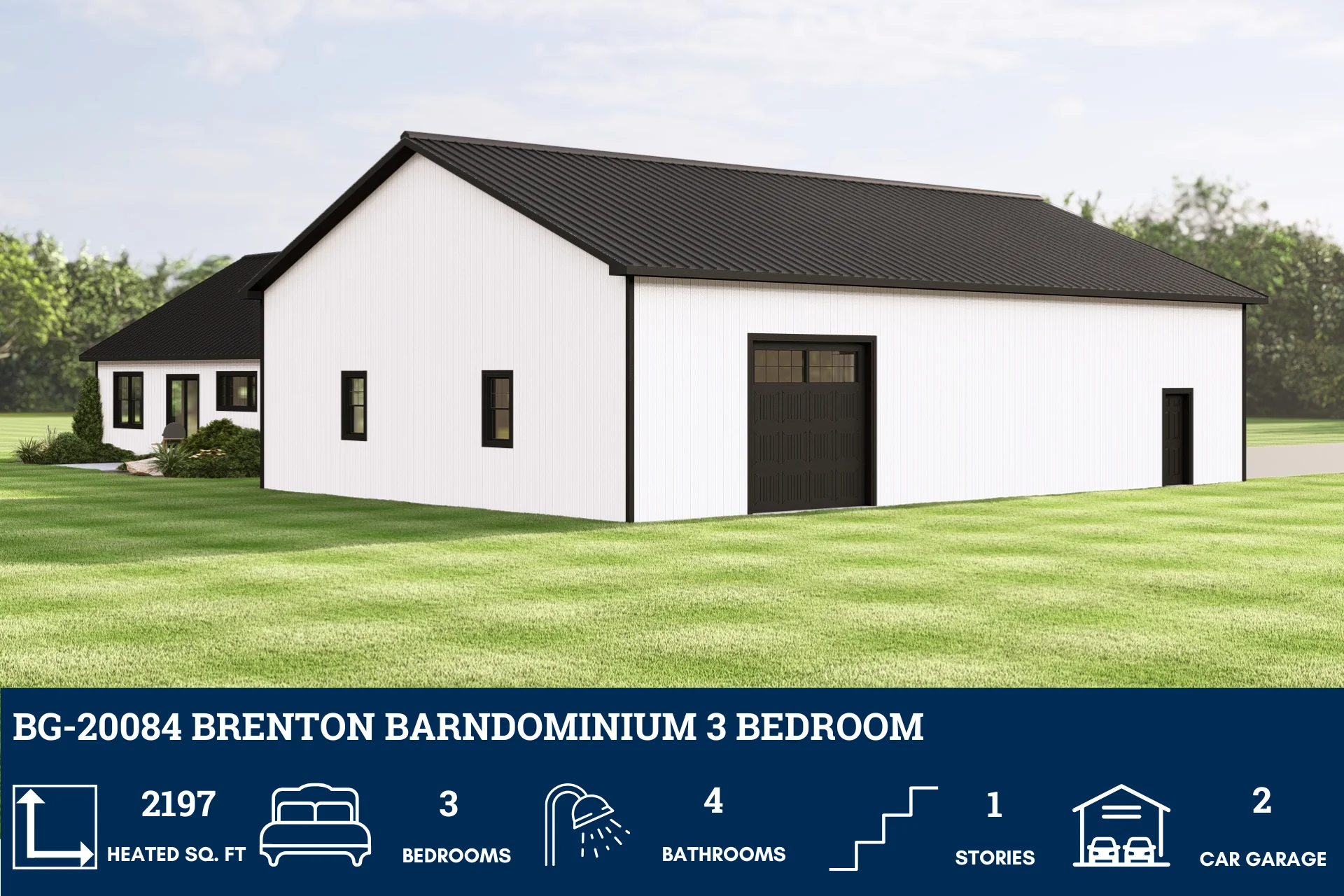 BG-20084 Brenton Barndominium House Plan - Image 4