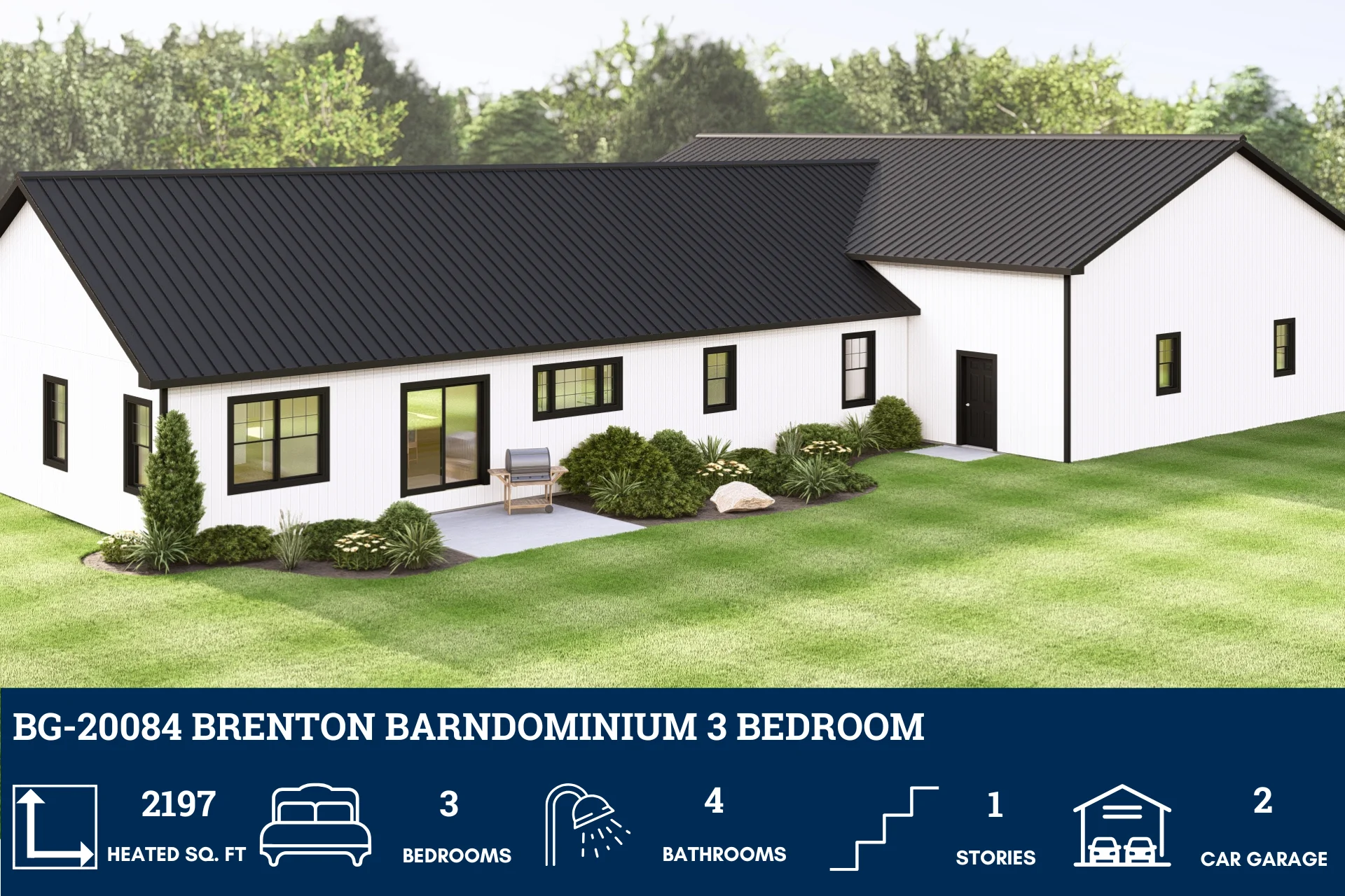 BG-20084 Brenton Barndominium House Plan - Image 5