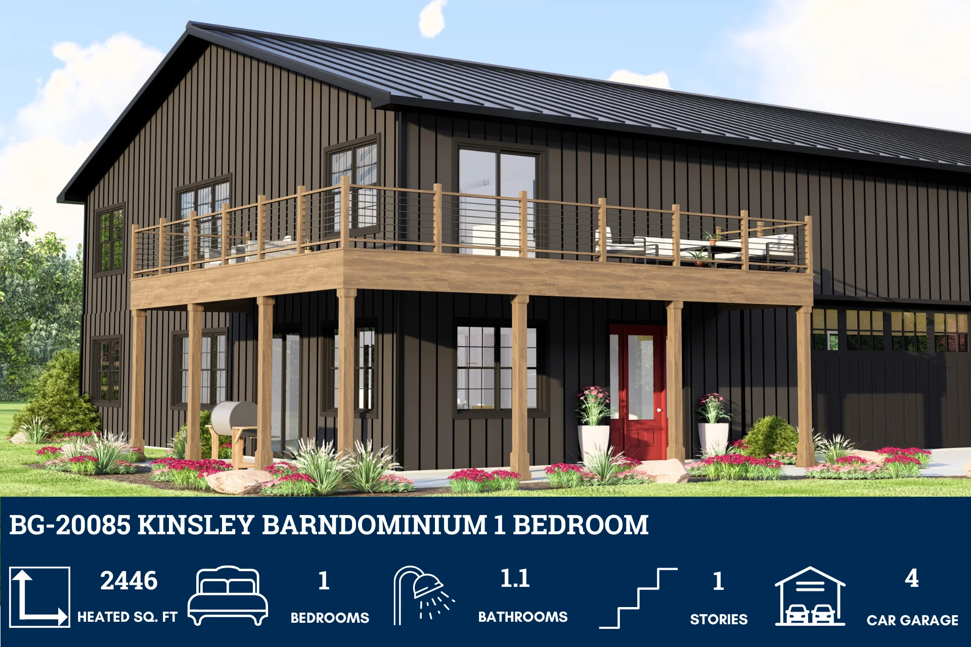BG-20085 Kinsley Barndominium House Plan - Image 2