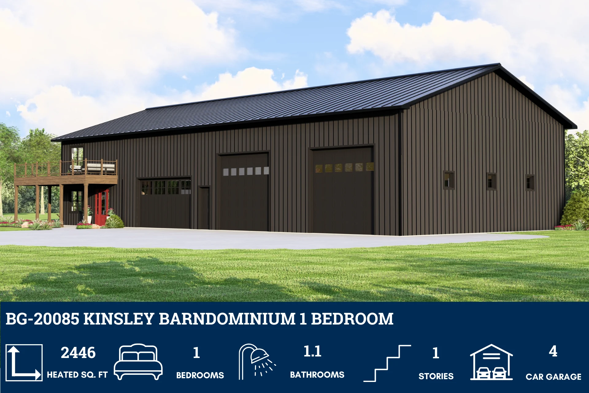 BG-20085 Kinsley Barndominium House Plan - Image 3