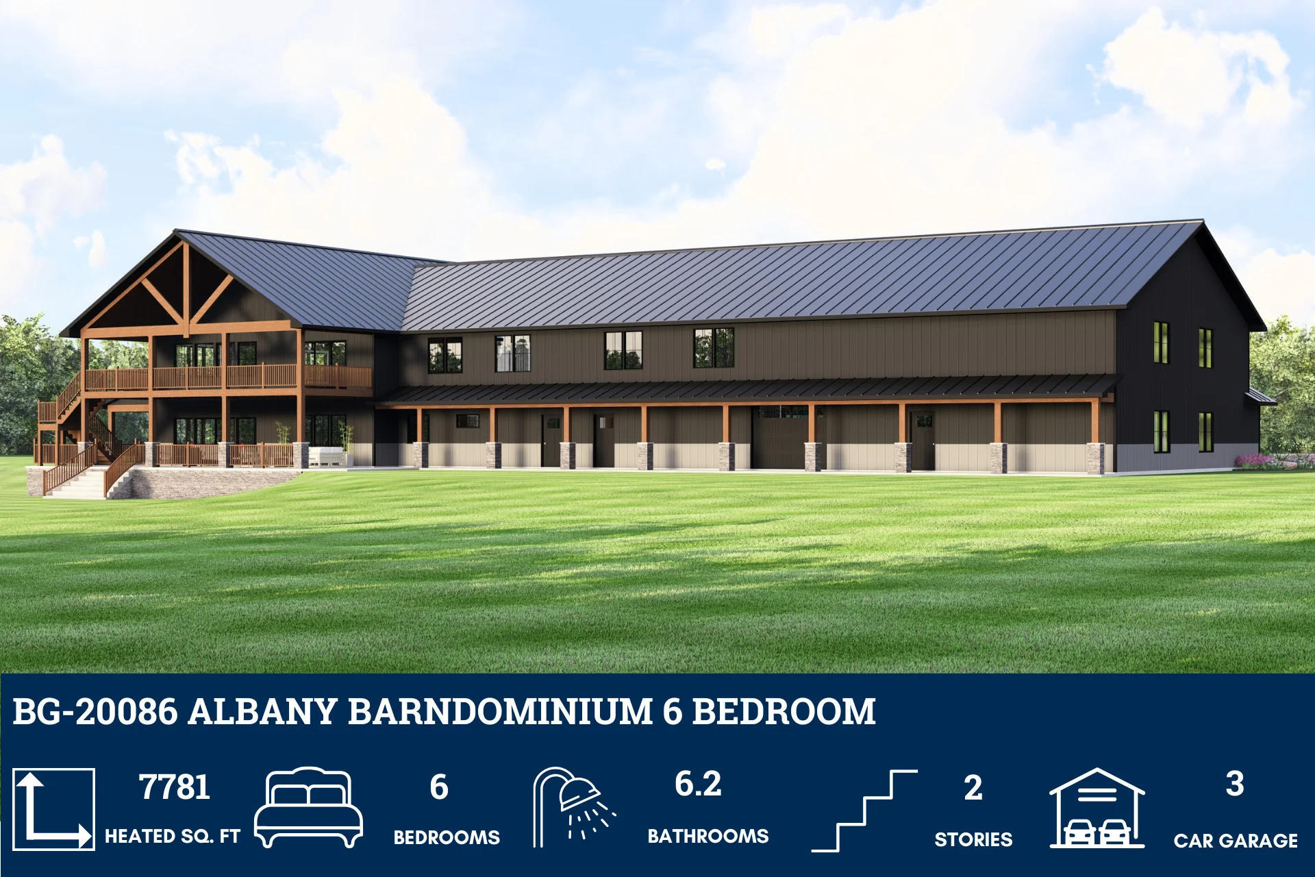 BG-20086 Albany Barndominium House Plan - Image 4