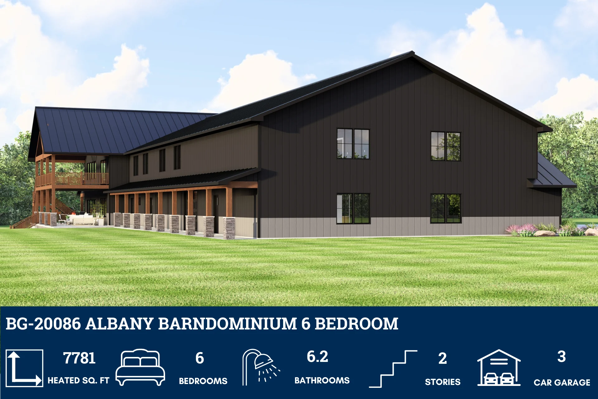 BG-20086 Albany Barndominium House Plan - Image 5
