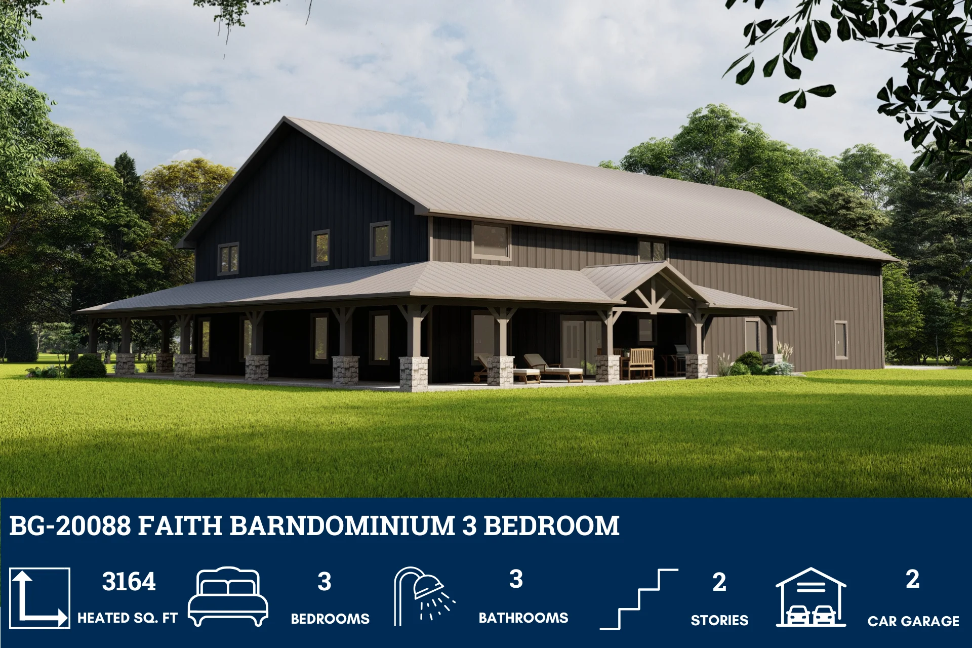 BG-20088 Faith Barndominium House Plan - Image 2
