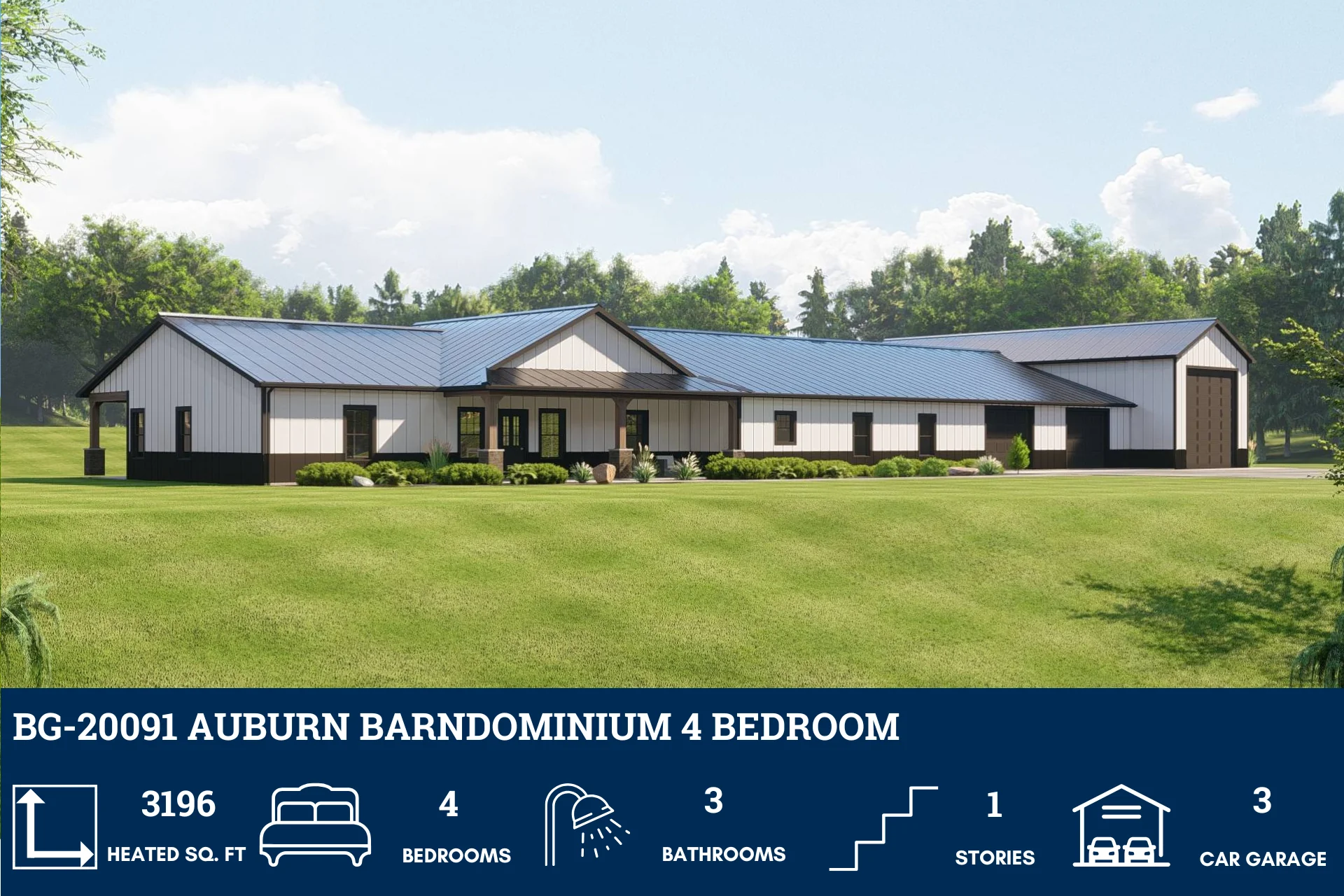 BG-20091 Auburn Barndominium House Plan - Image 2