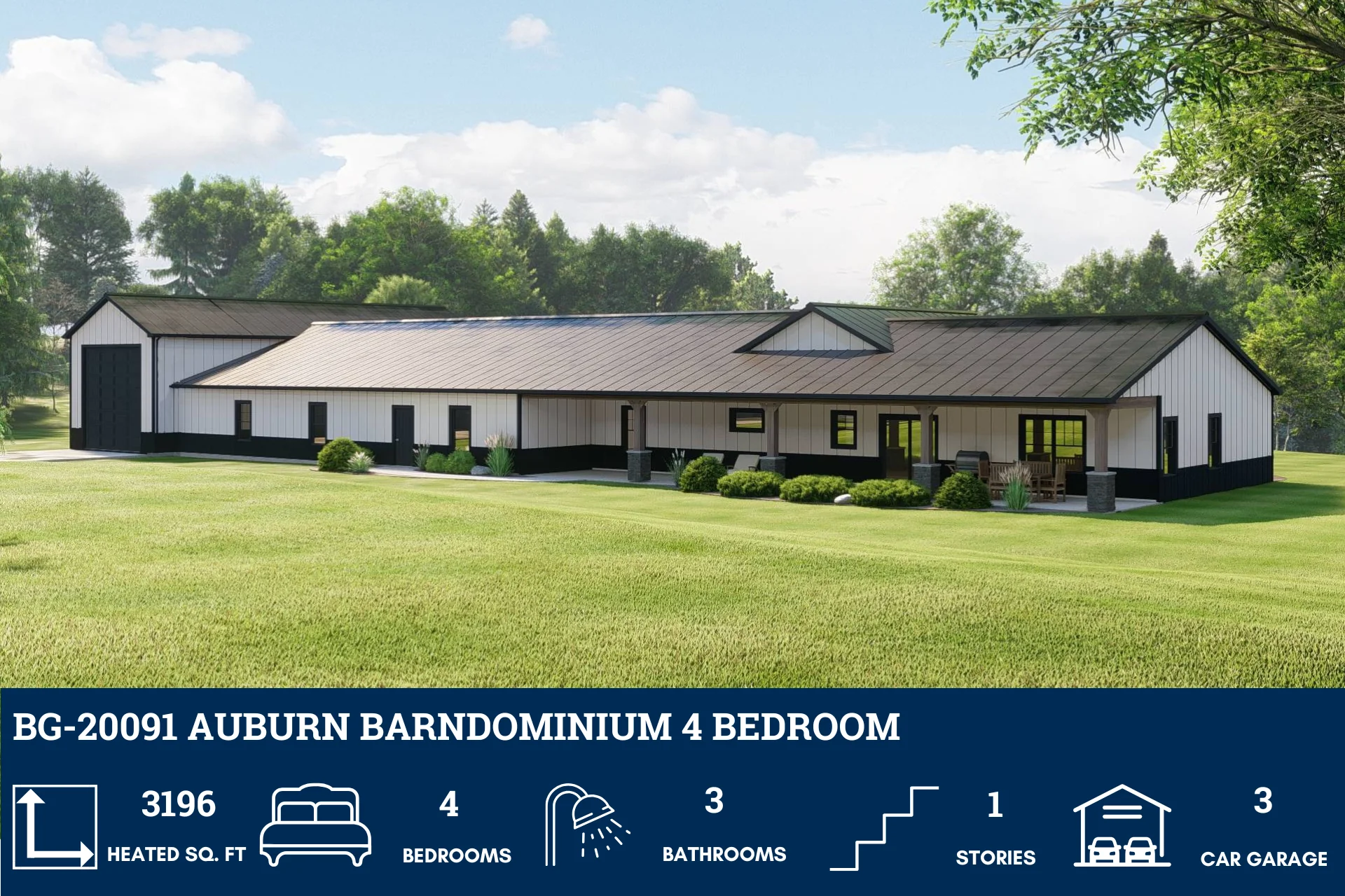 BG-20091 Auburn Barndominium House Plan - Image 4