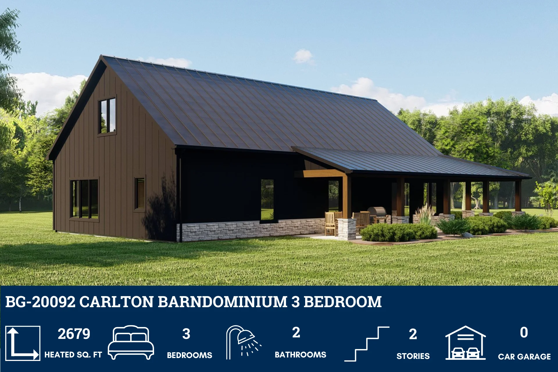 BG-20092 Carlton Barndominium House Plan - Image 3
