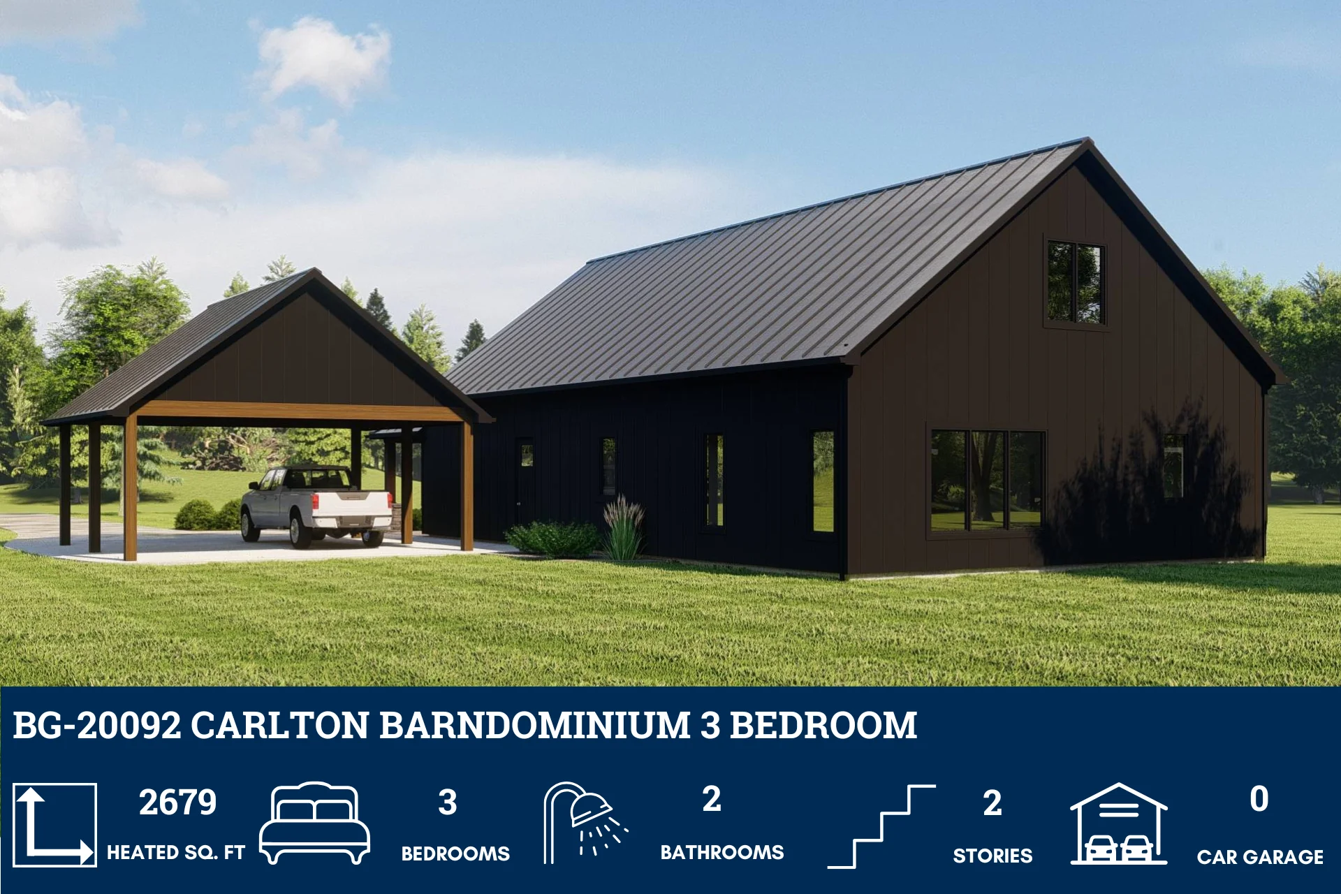 BG-20092 Carlton Barndominium House Plan - Image 5