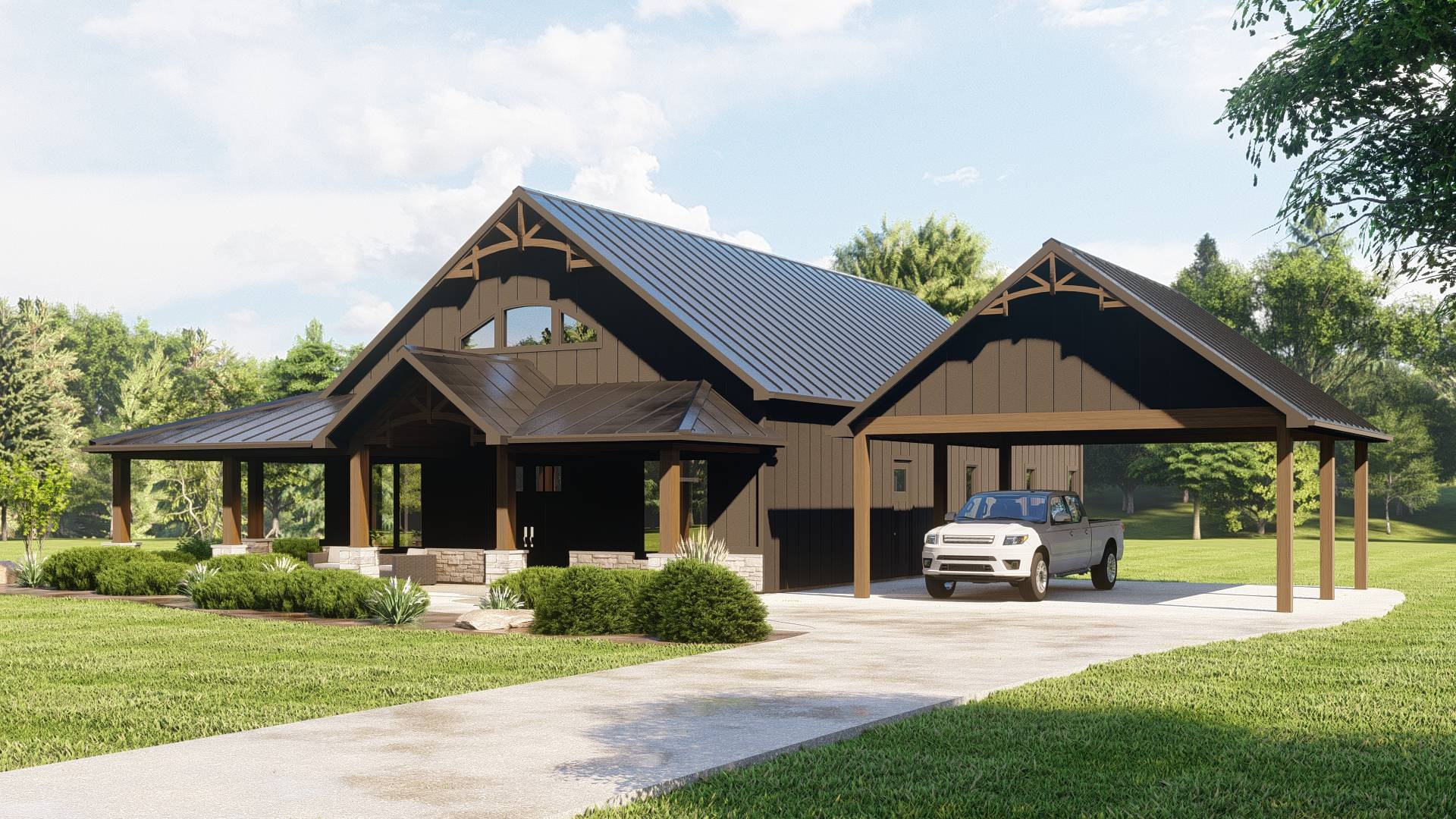 BG-20092 Carlton Barndominium House Plan - Image 6