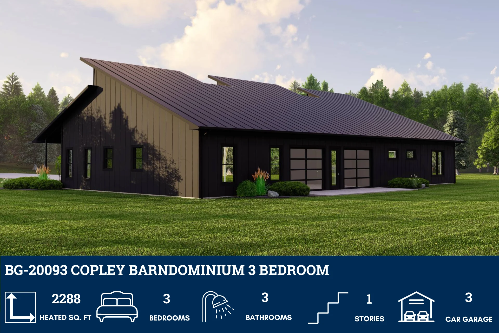 BG-20093 Copley Barndominium House Plan - Image 2
