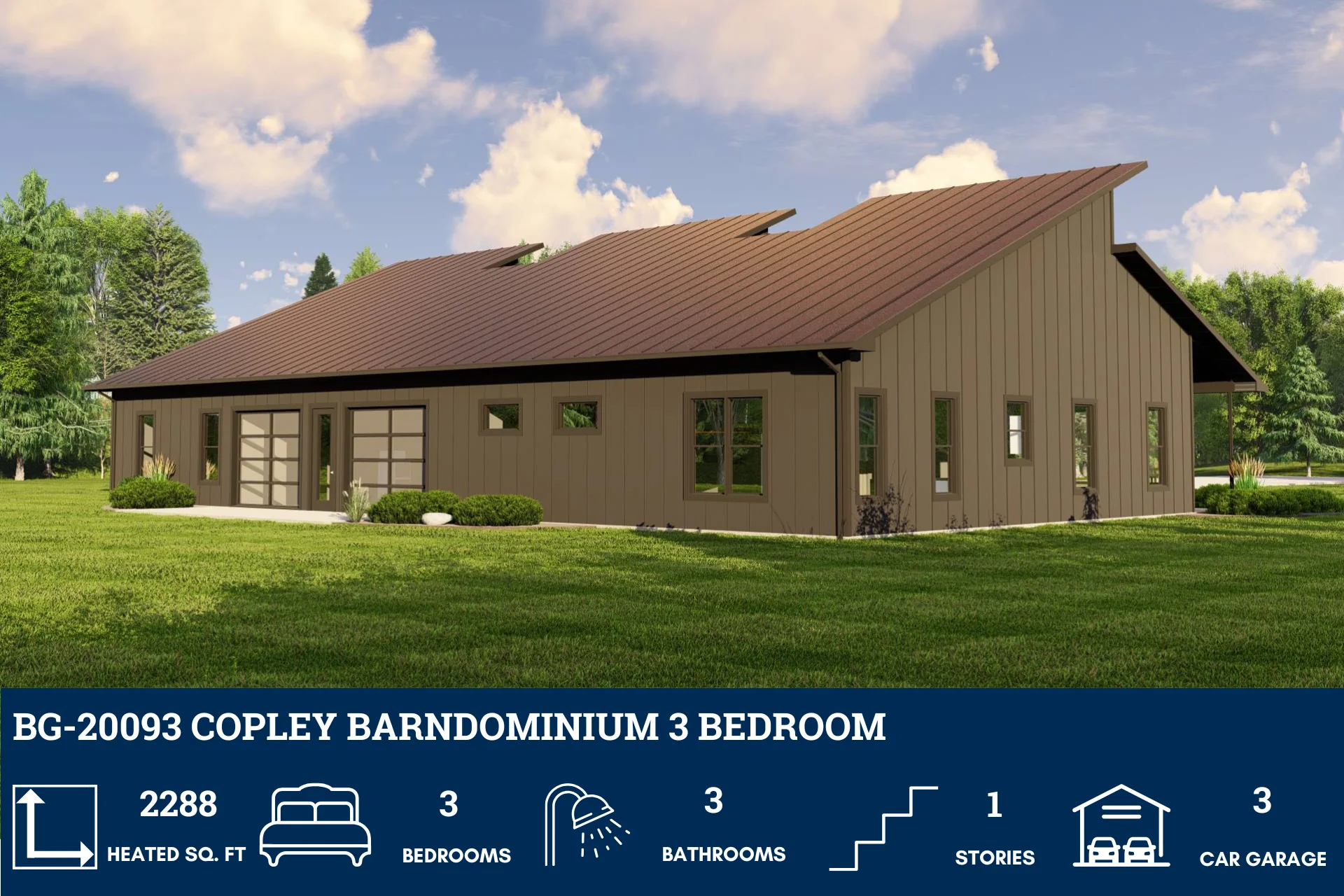 BG-20093 Copley Barndominium House Plan - Image 3