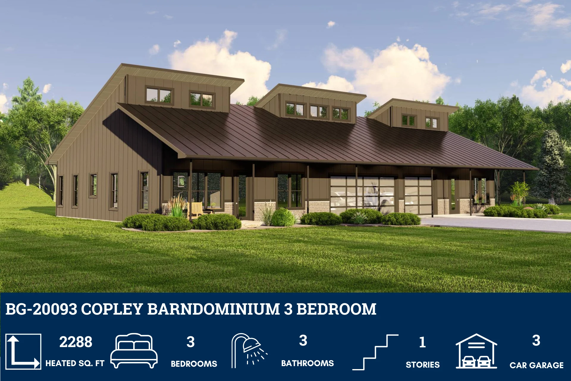 BG-20093 Copley Barndominium House Plan - Image 4