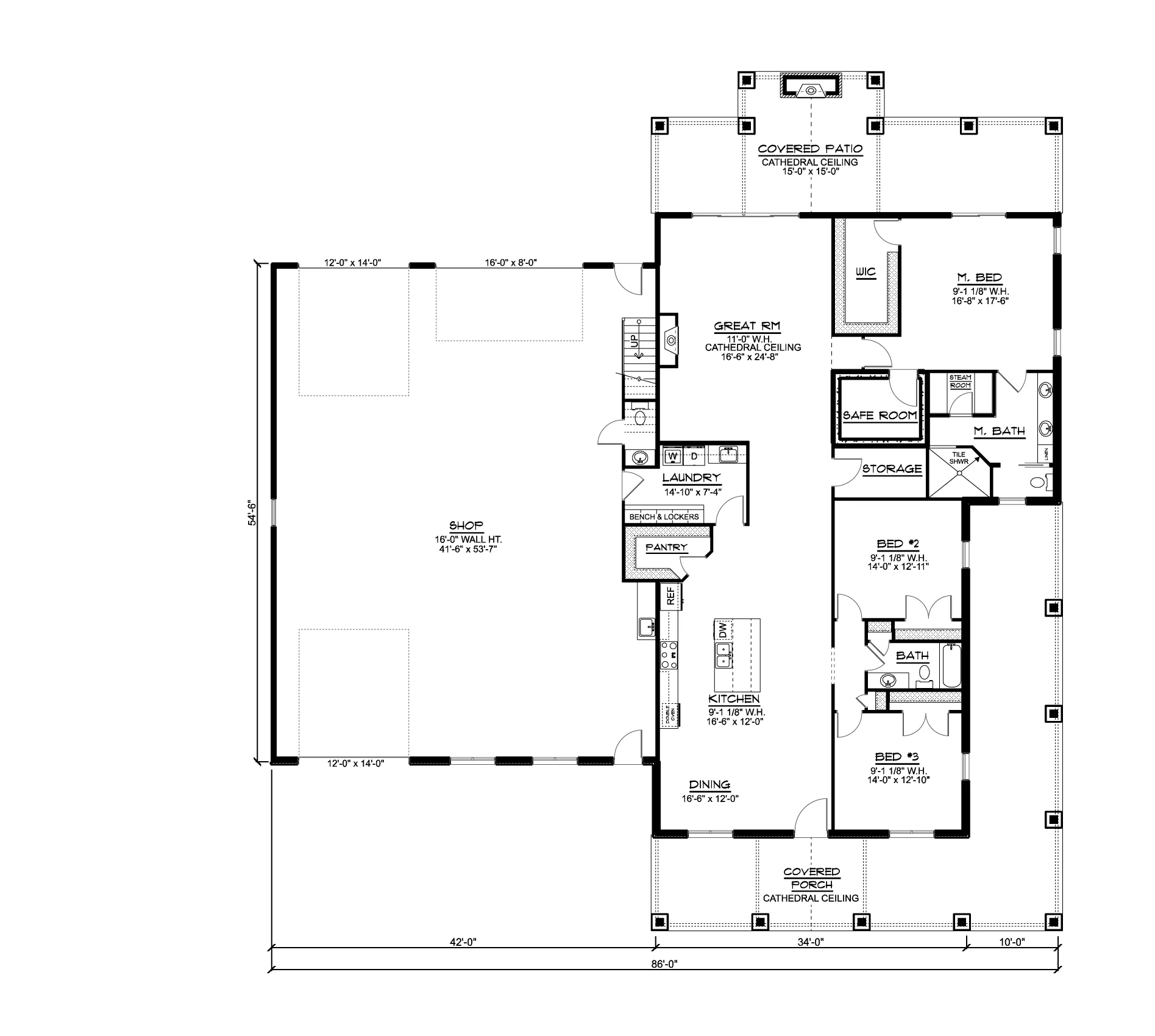 BG-20095 Caspian Barndominium House Plan - Image 9