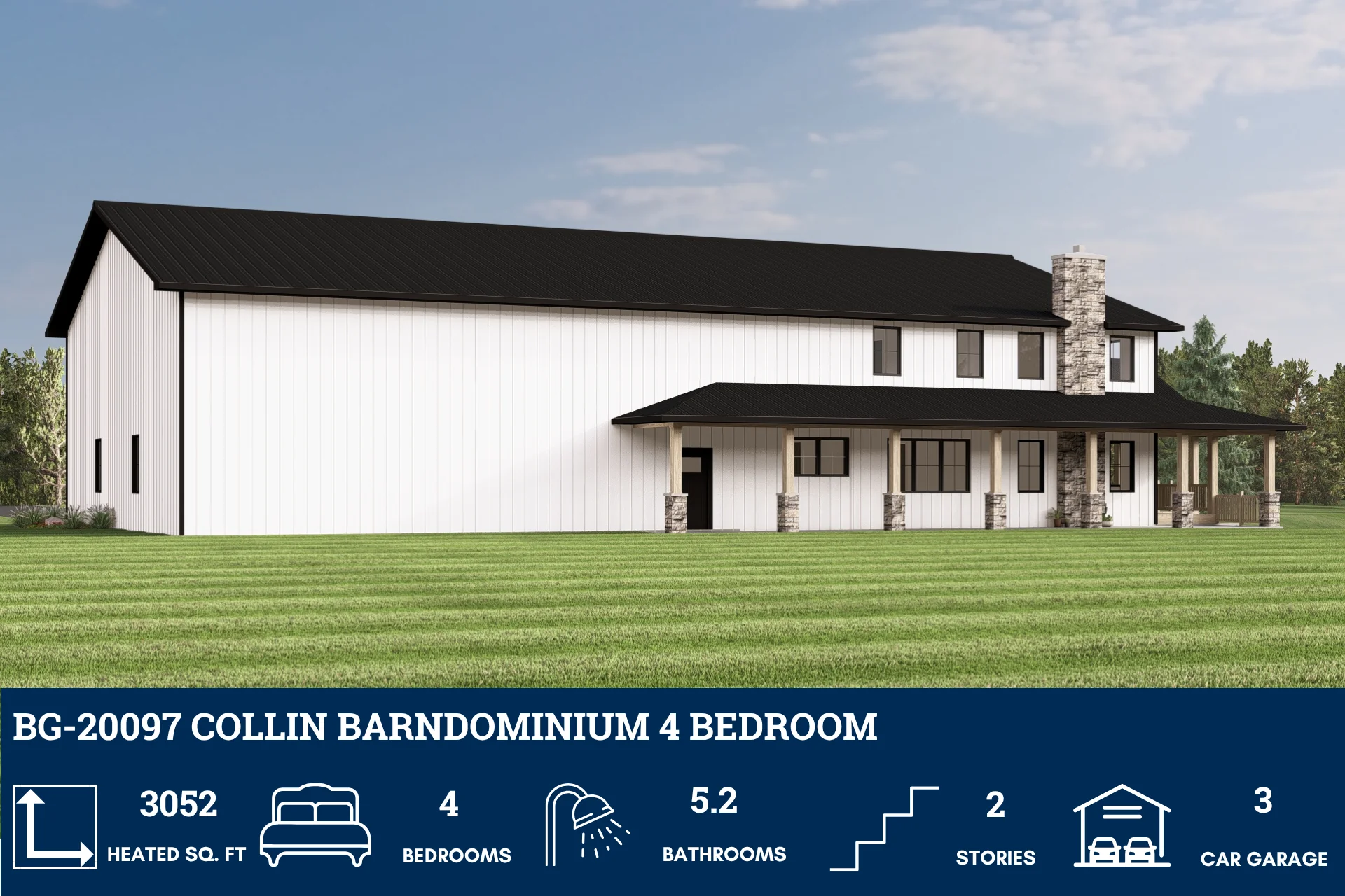 BG-20097 Collin Barndominium House Plan - Image 3