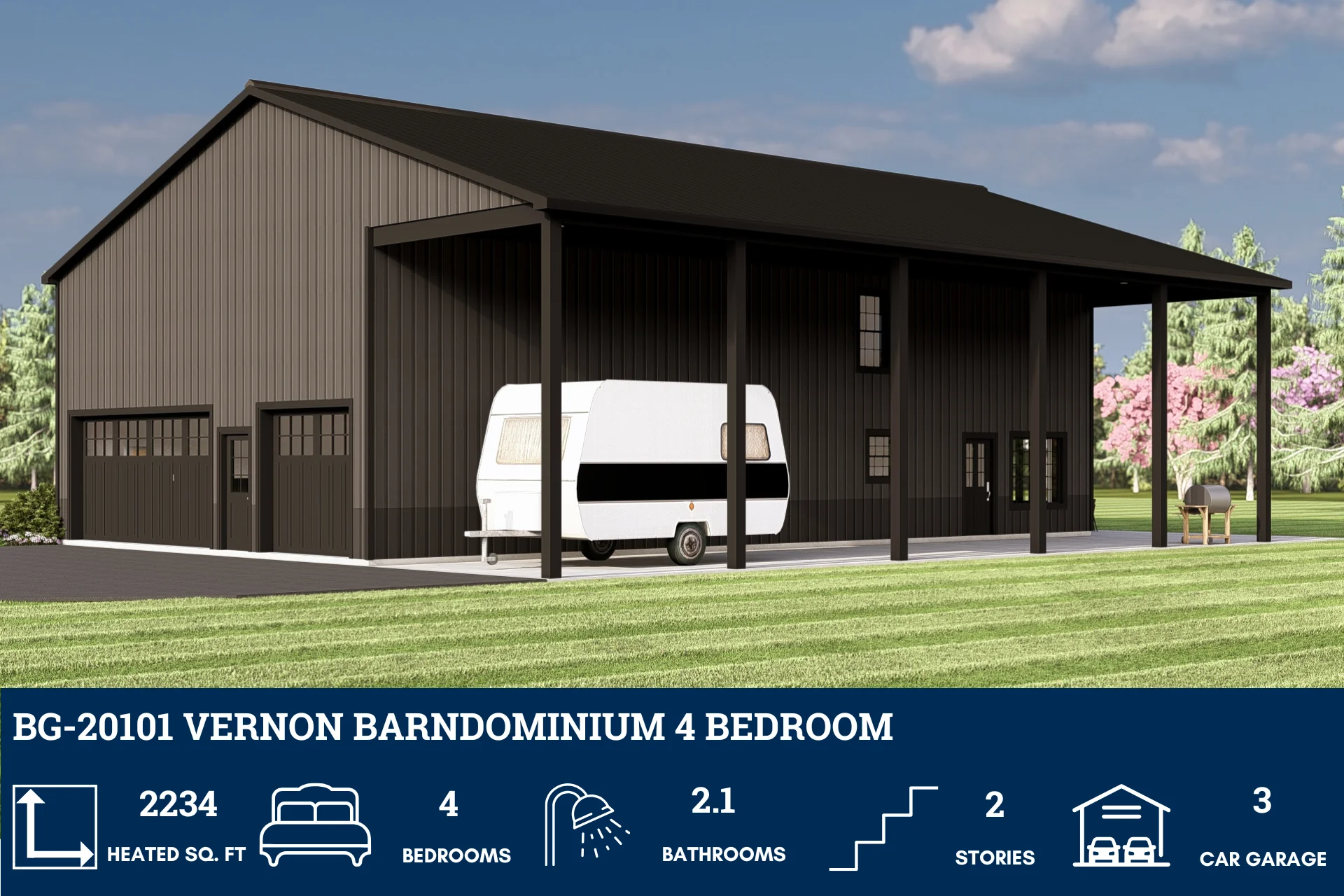 BG-20101 Vernon Barndominium House Plan - Image 2