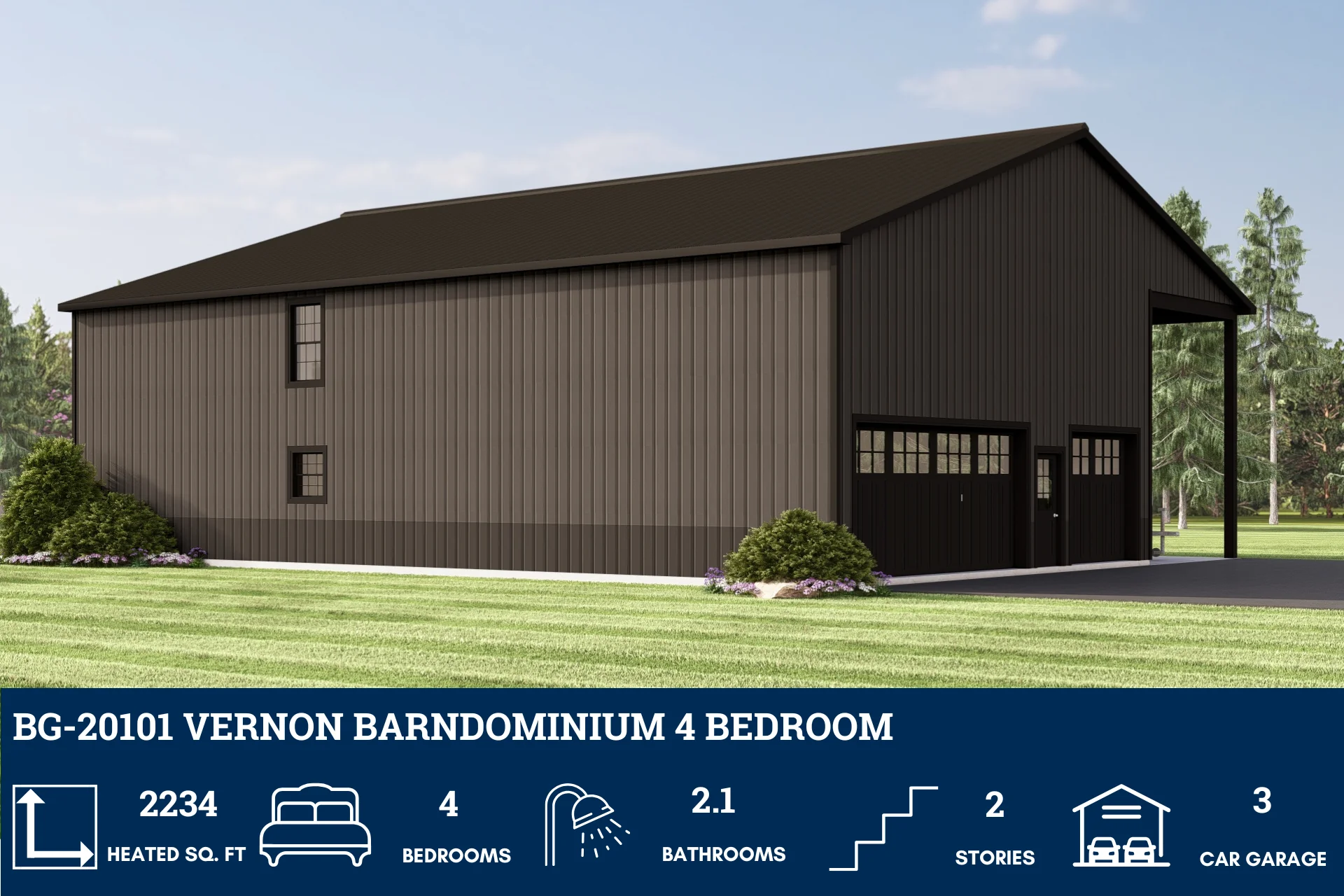 BG-20101 Vernon Barndominium House Plan - Image 4