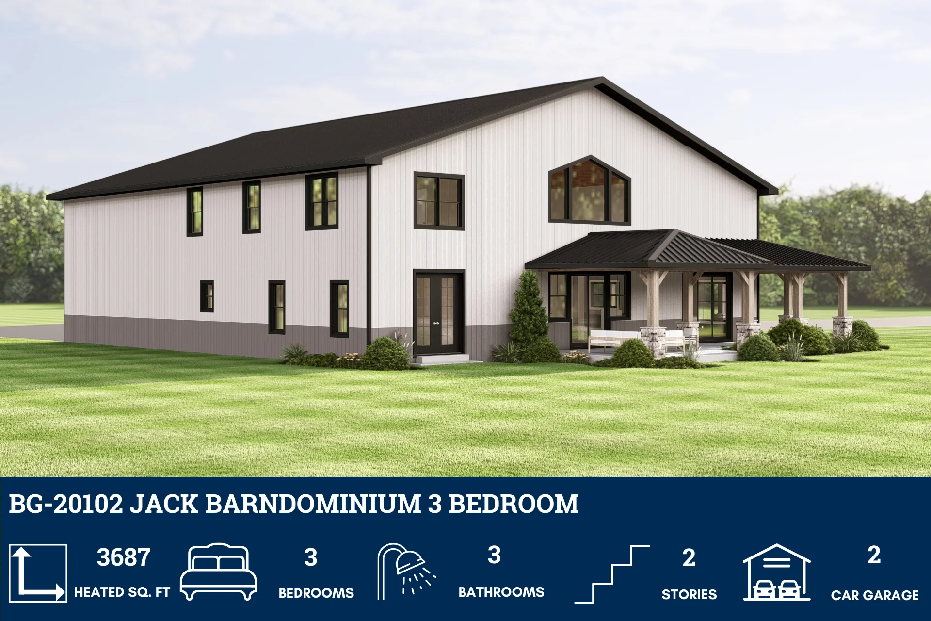 BG-20102 Jack Barndominium House Plan - Image 4