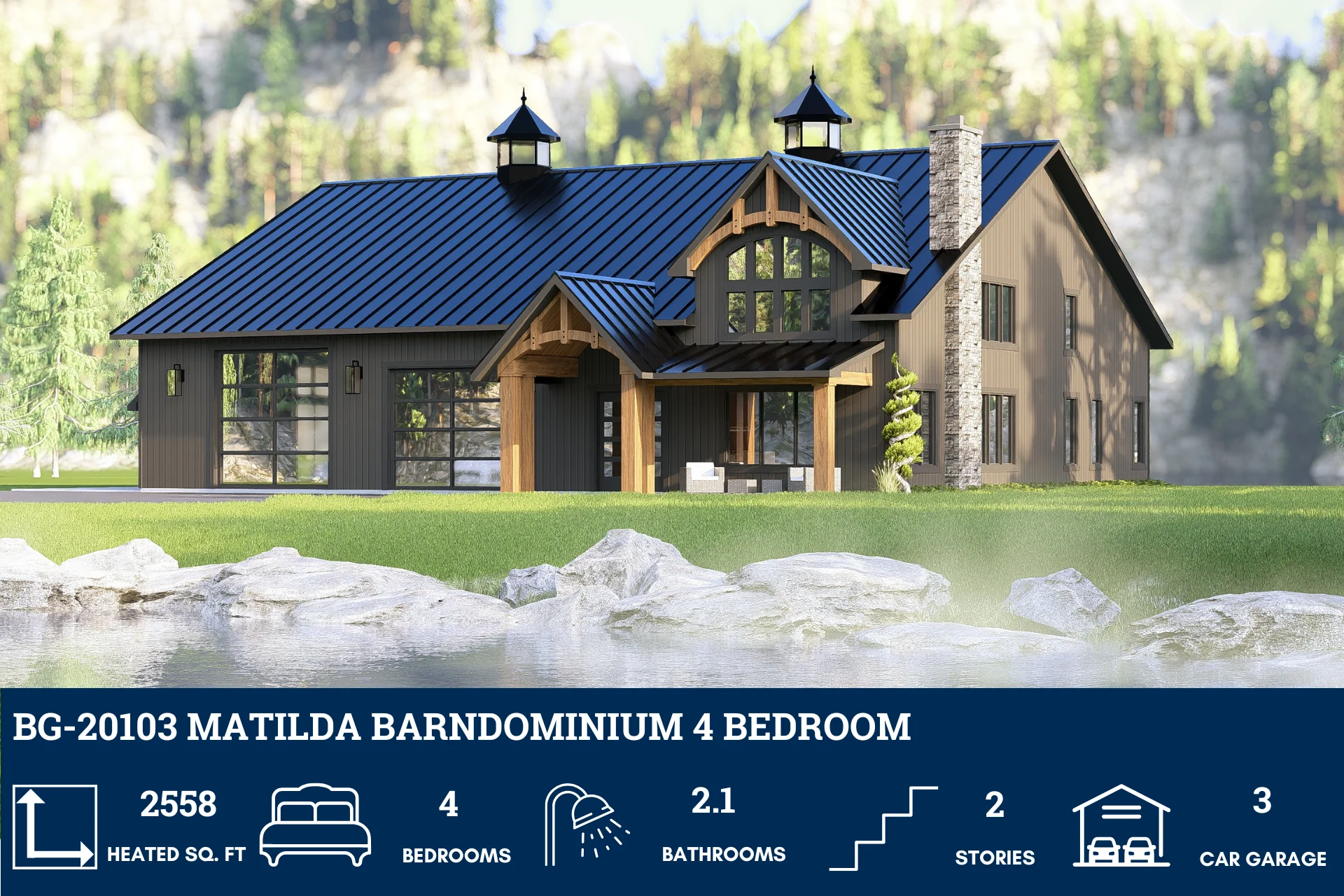 BG-20103 Matilda Barndominium House Plan - Image 2