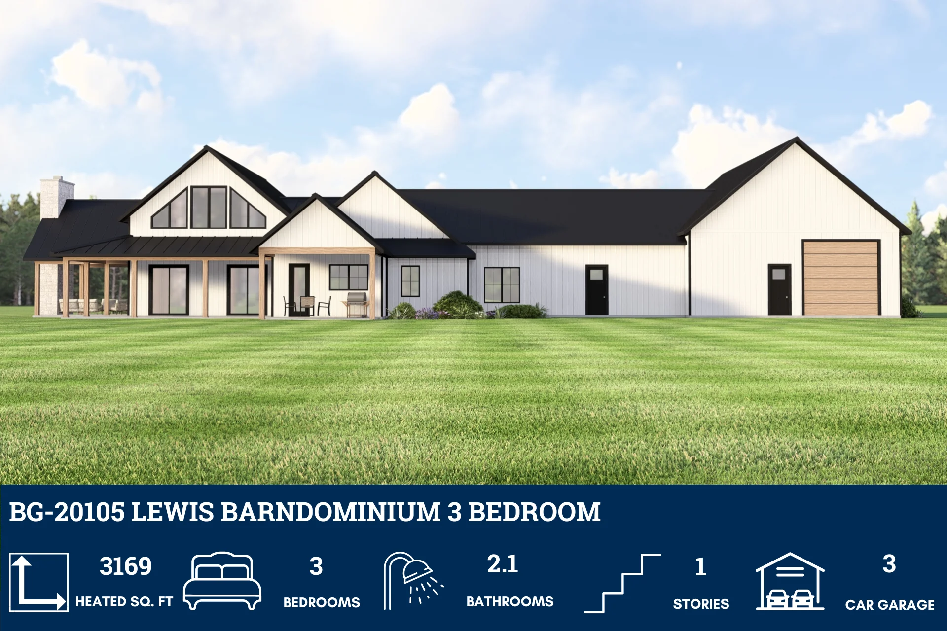 BG-20105 Lewis Barndominium House Plan - Image 4