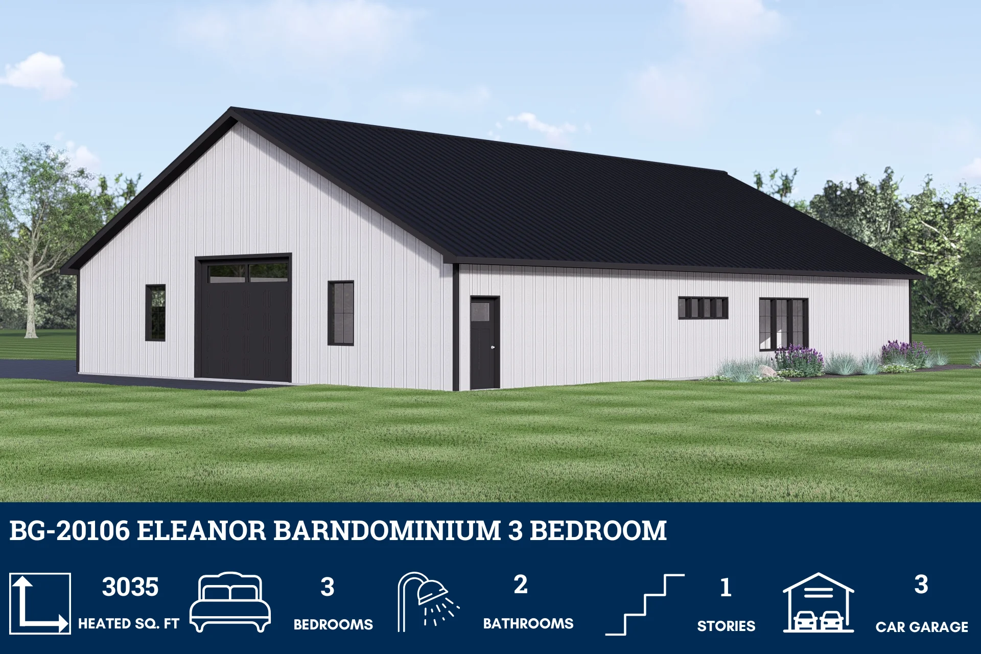 BG-20106 Eleanor Barndominium House Plan - Image 3