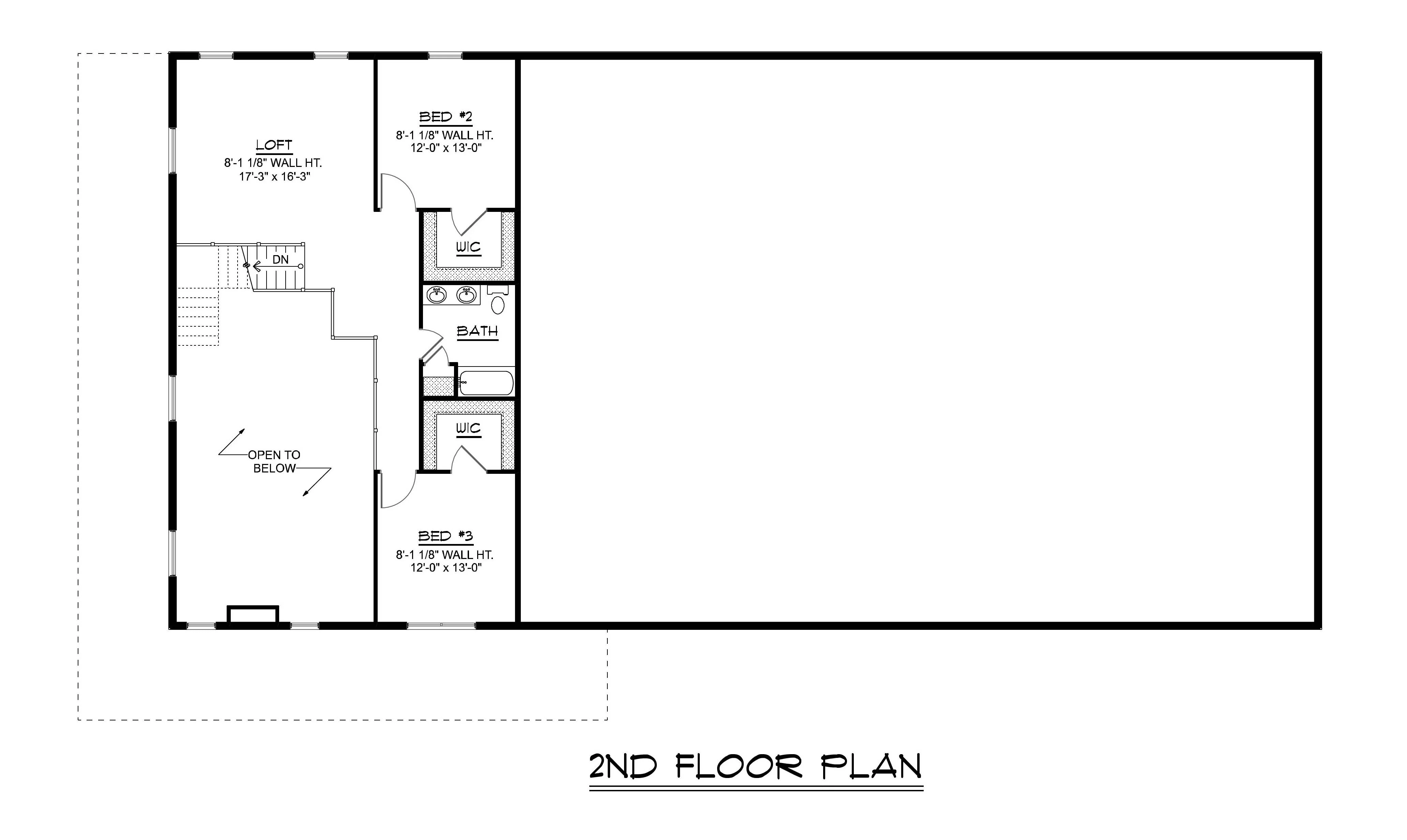 BG-20108 Vance Barndominium House Plan - Image 14