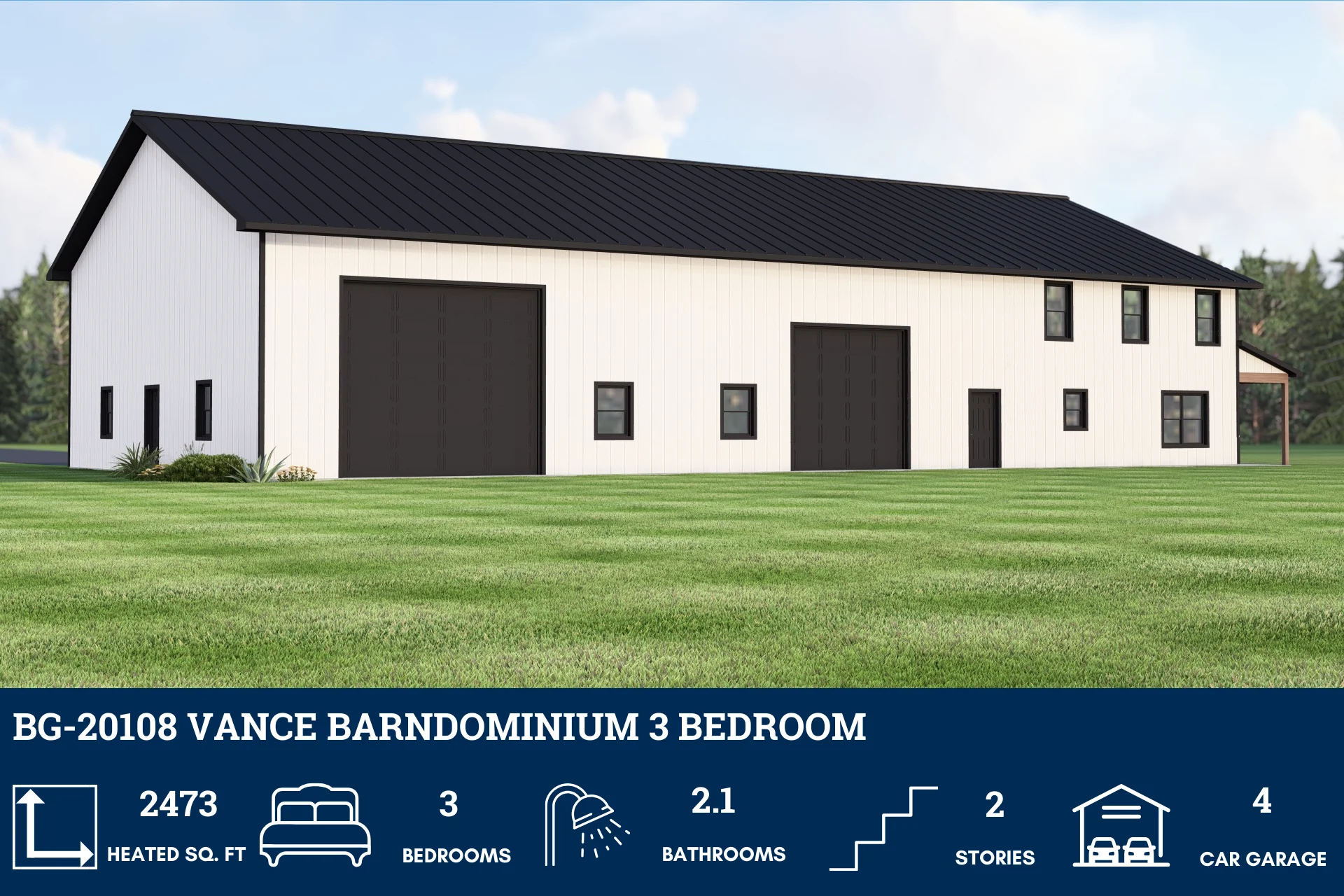 BG-20108 Vance Barndominium House Plan - Image 5