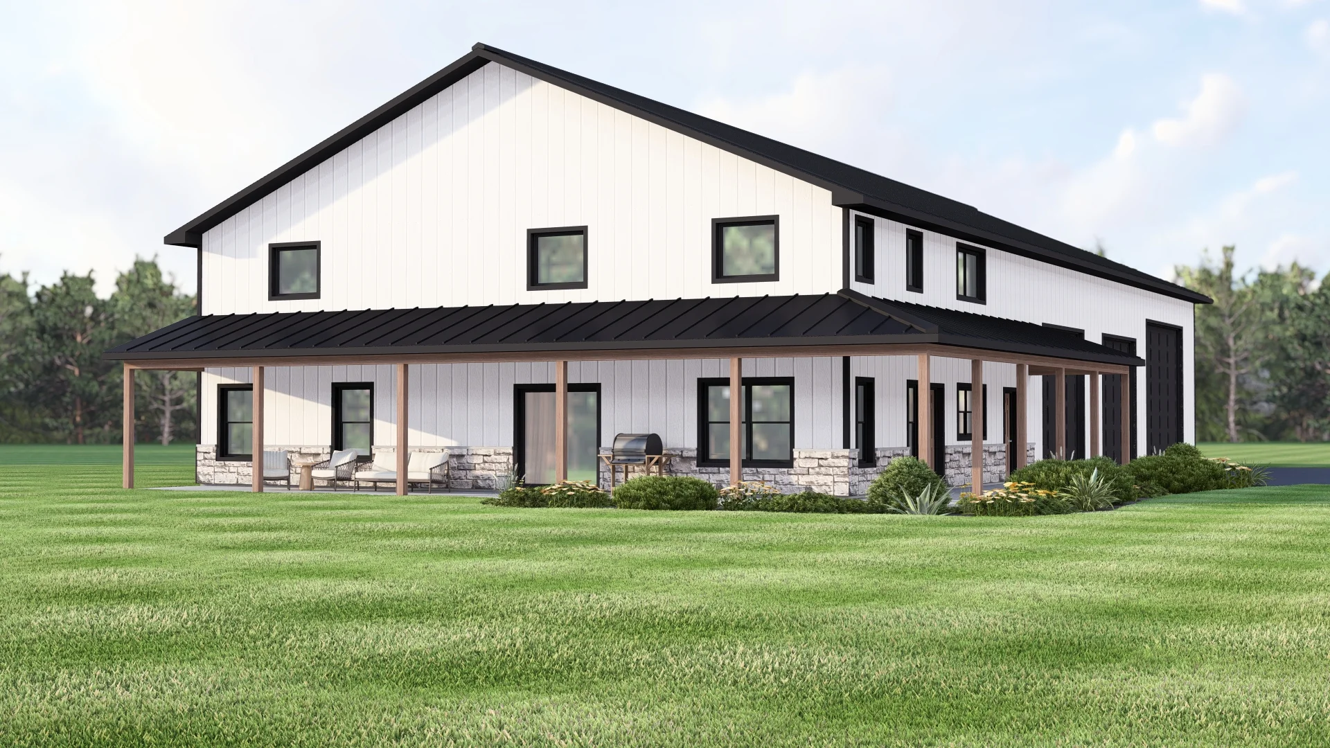 BG-20108 Vance Barndominium House Plan - Image 9