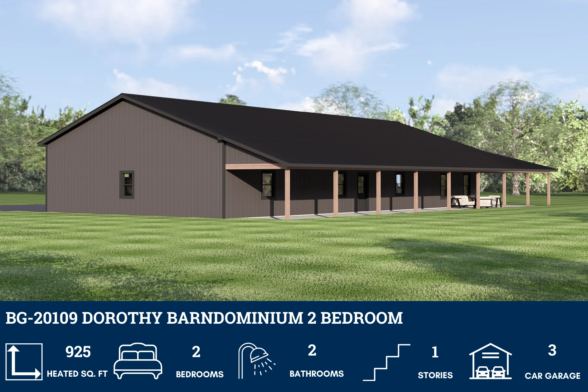 BG-20109 Dorothy Barndominium House Plan - Image 4