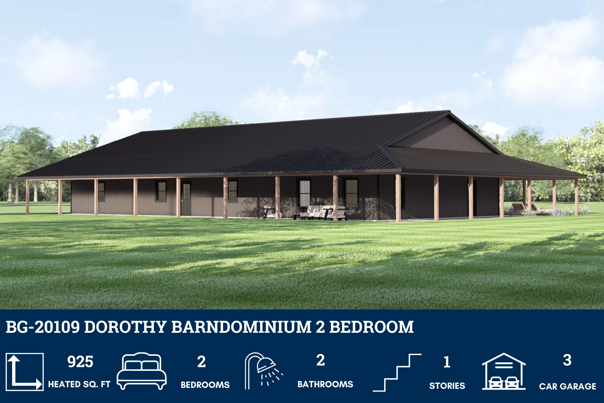 BG-20109 Dorothy Barndominium House Plan - Image 5