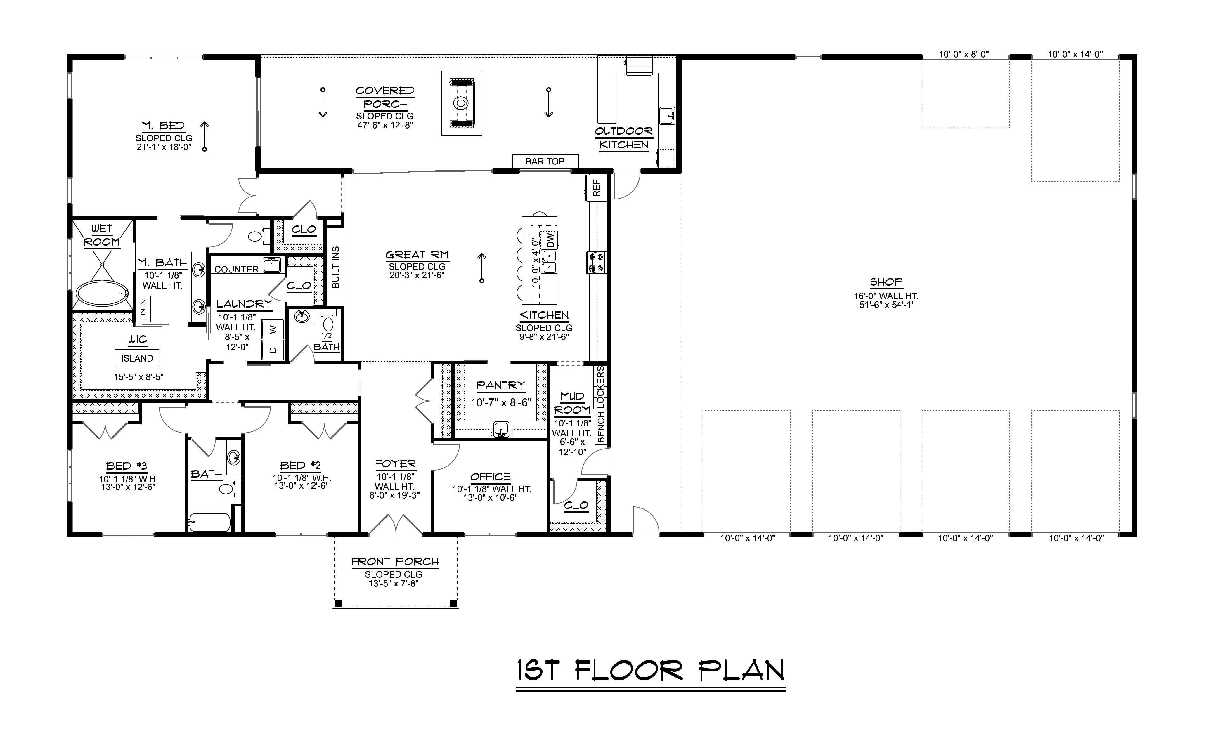 BG-20110 Jones Barndominium House Plan - Image 15