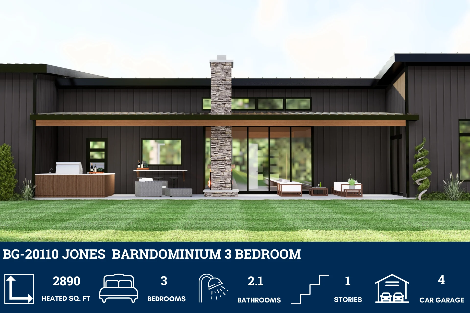BG-20110 Jones Barndominium House Plan - Image 4