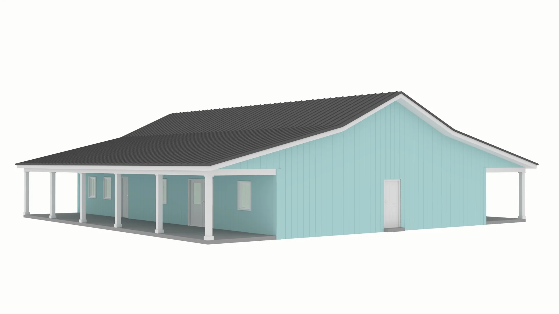 PL-61703 Medfield Barndominium House Plan - Image 8