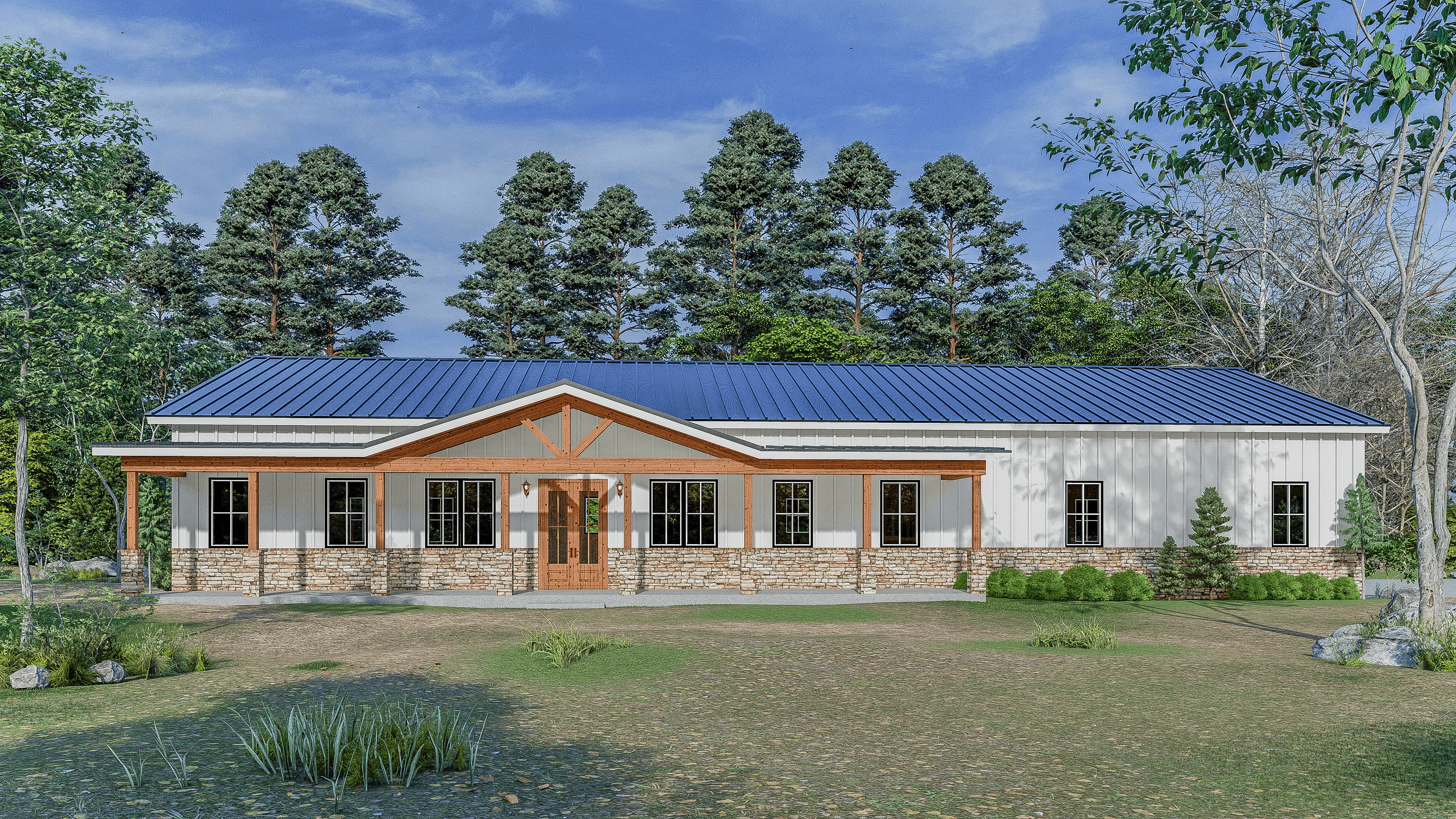 SV-5501 Charlotte Barndominium House Plan - Image 3