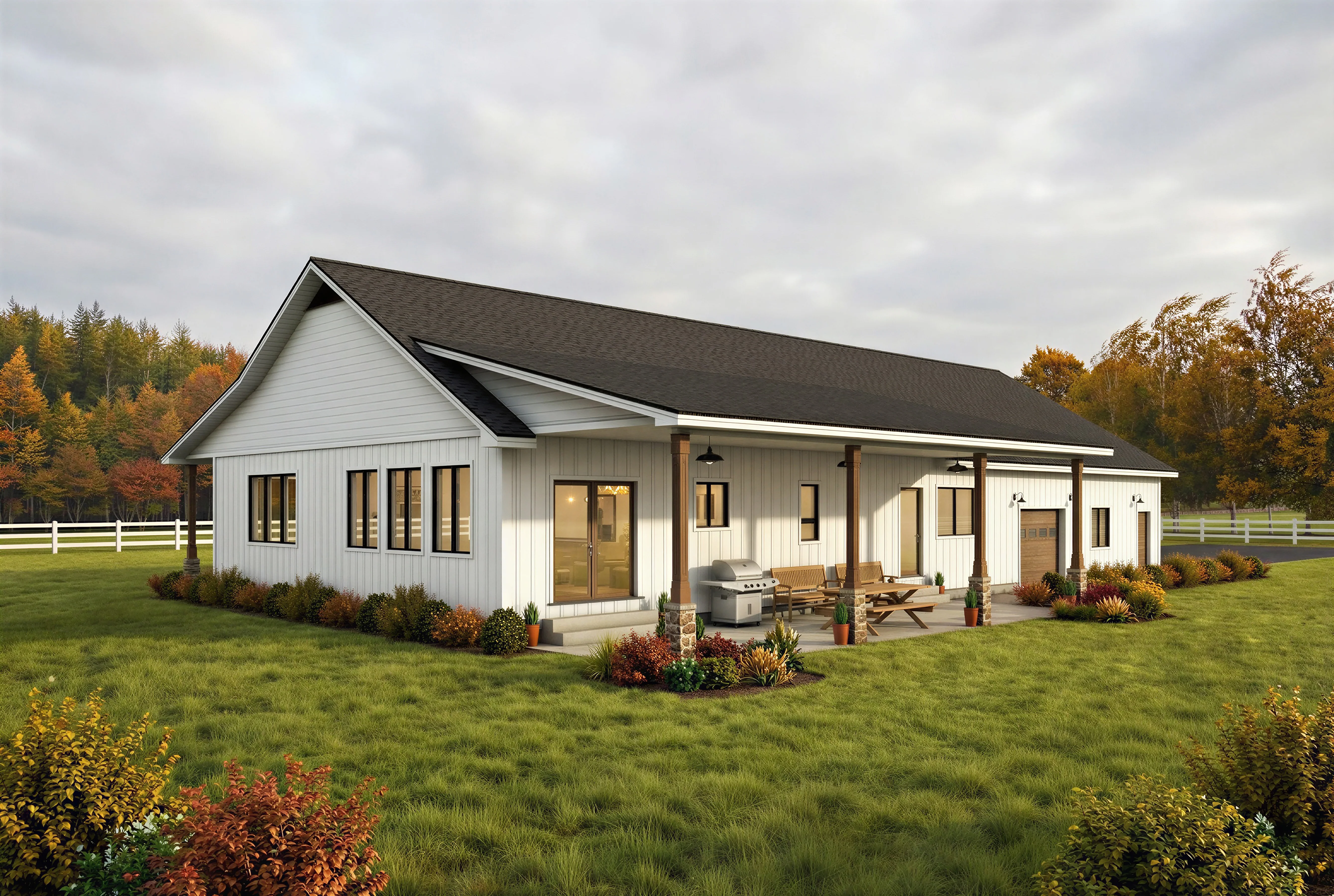 DR-105 Clyde Barndominium House Plan - Image 3