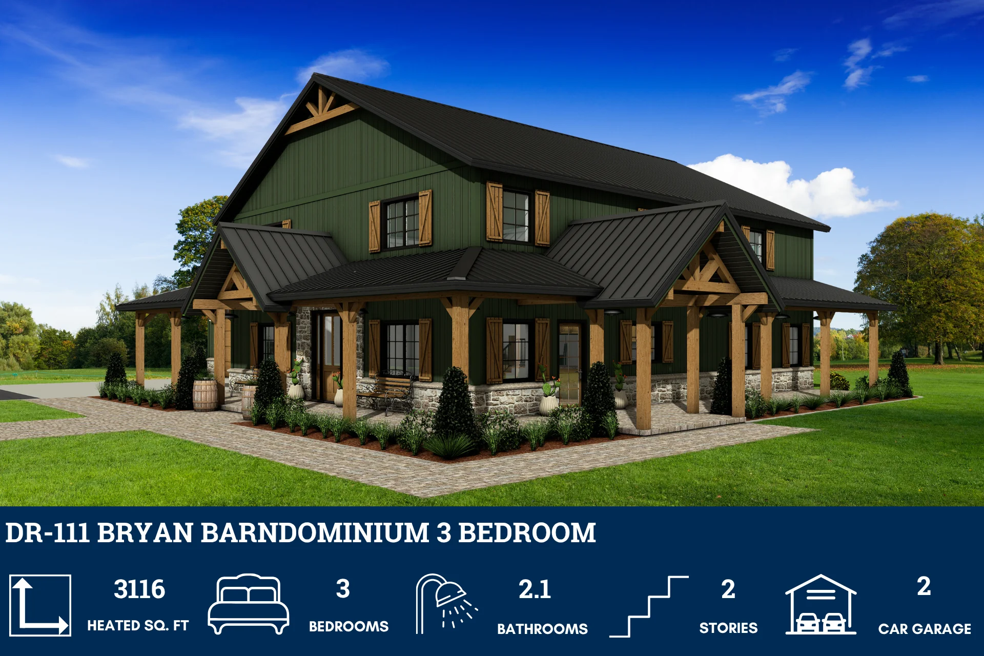 DR-111 Bryan Barndominium House Plan - Image 5