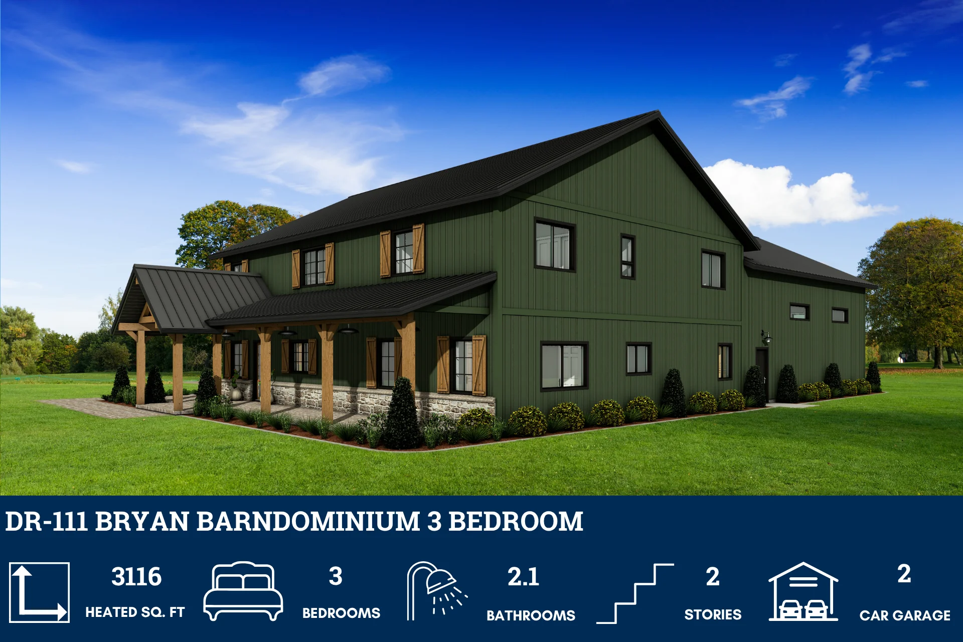 DR-111 Bryan Barndominium House Plan - Image 6