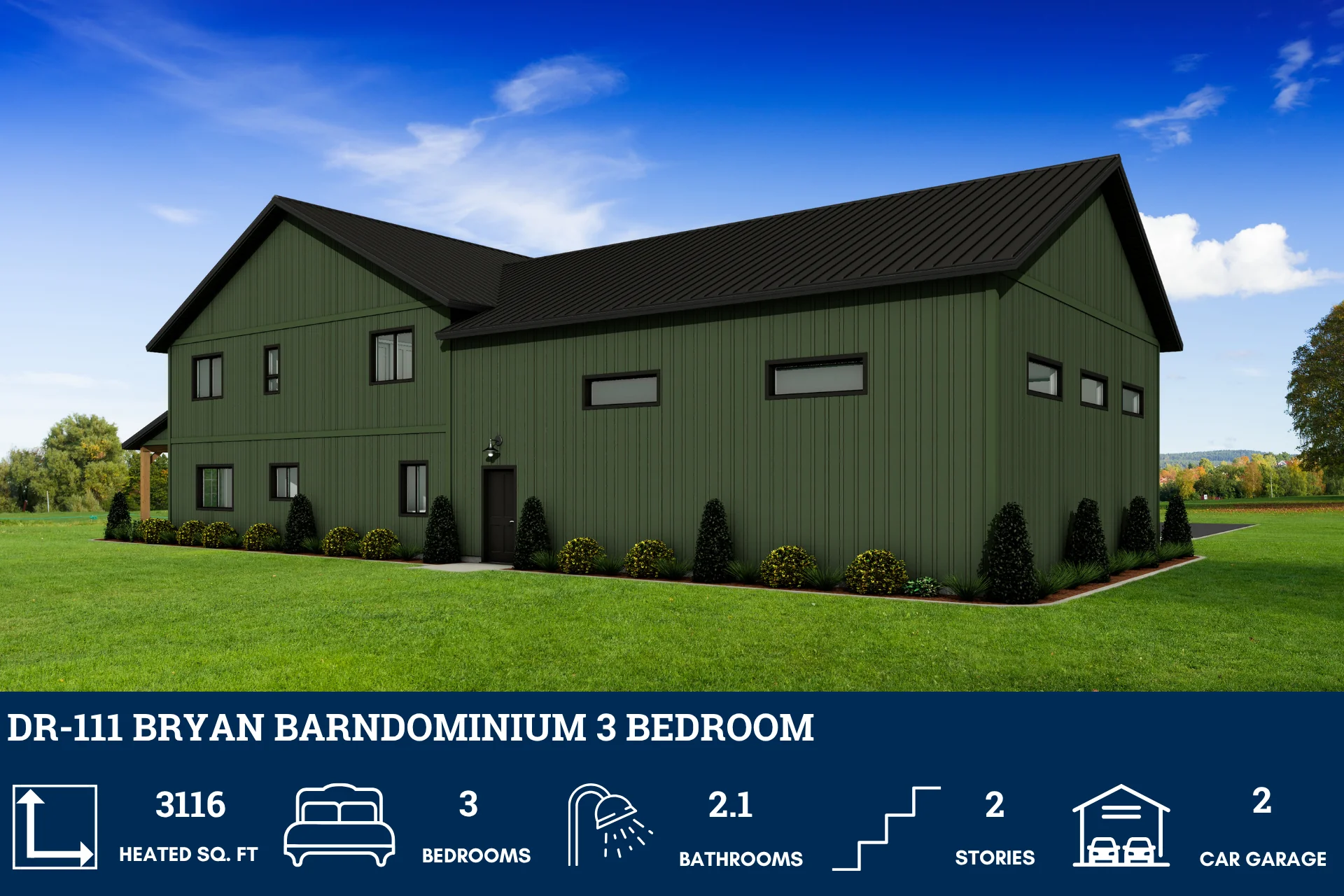 DR-111 Bryan Barndominium House Plan - Image 7