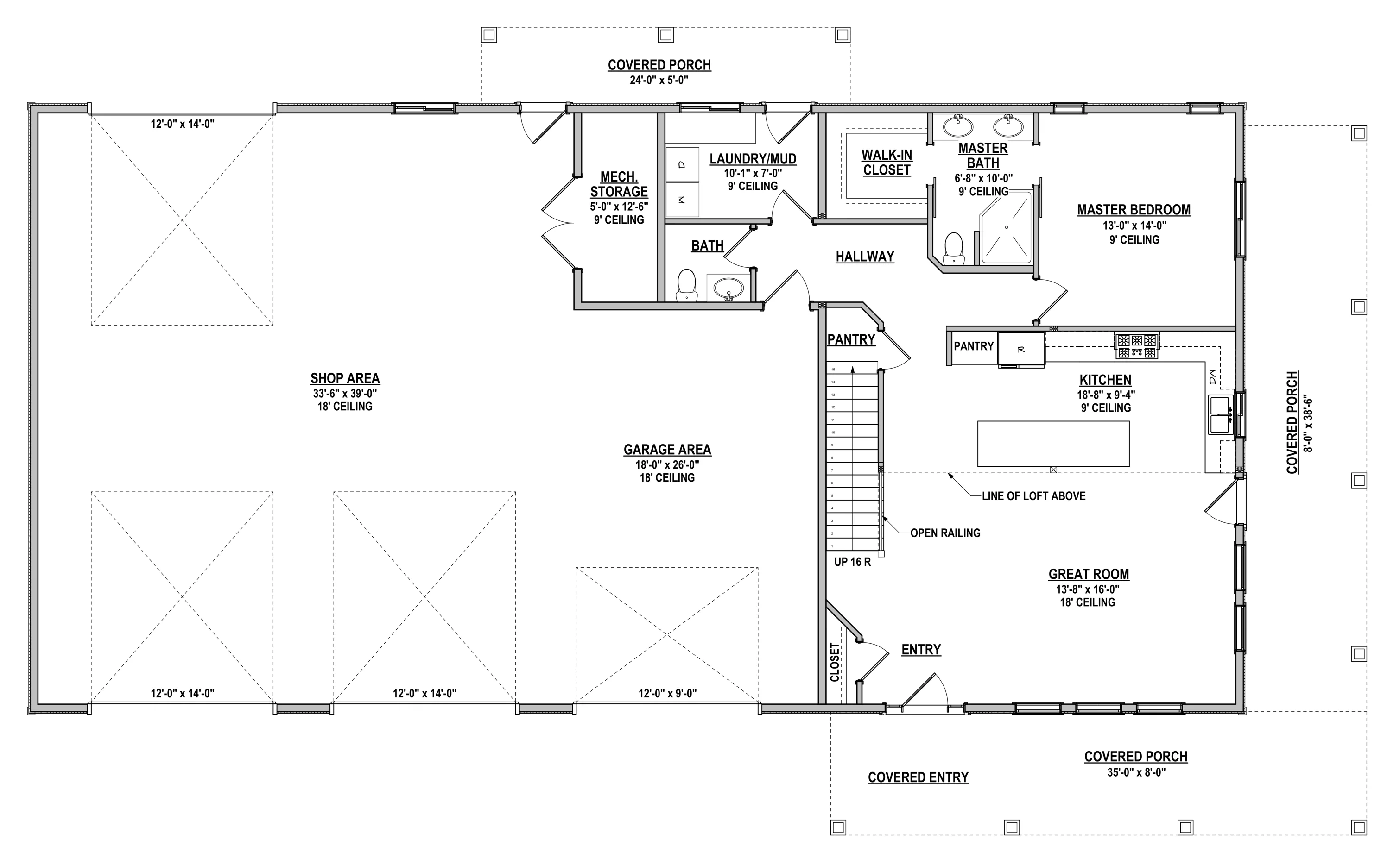 DR-114 Carrie Barndominium House Plan - Image 14