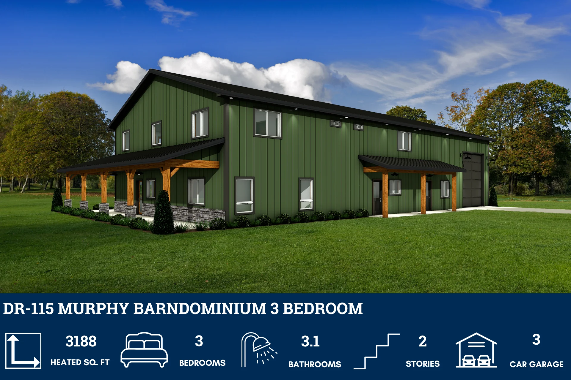 DR-115 Murphy Barndominium House Plan - Image 6
