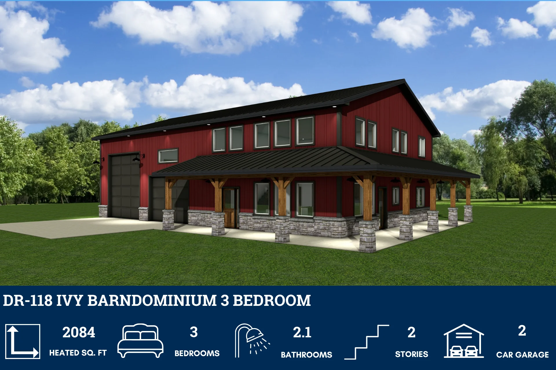 DR-118 Ivy Barndominium House Plan - Image 7